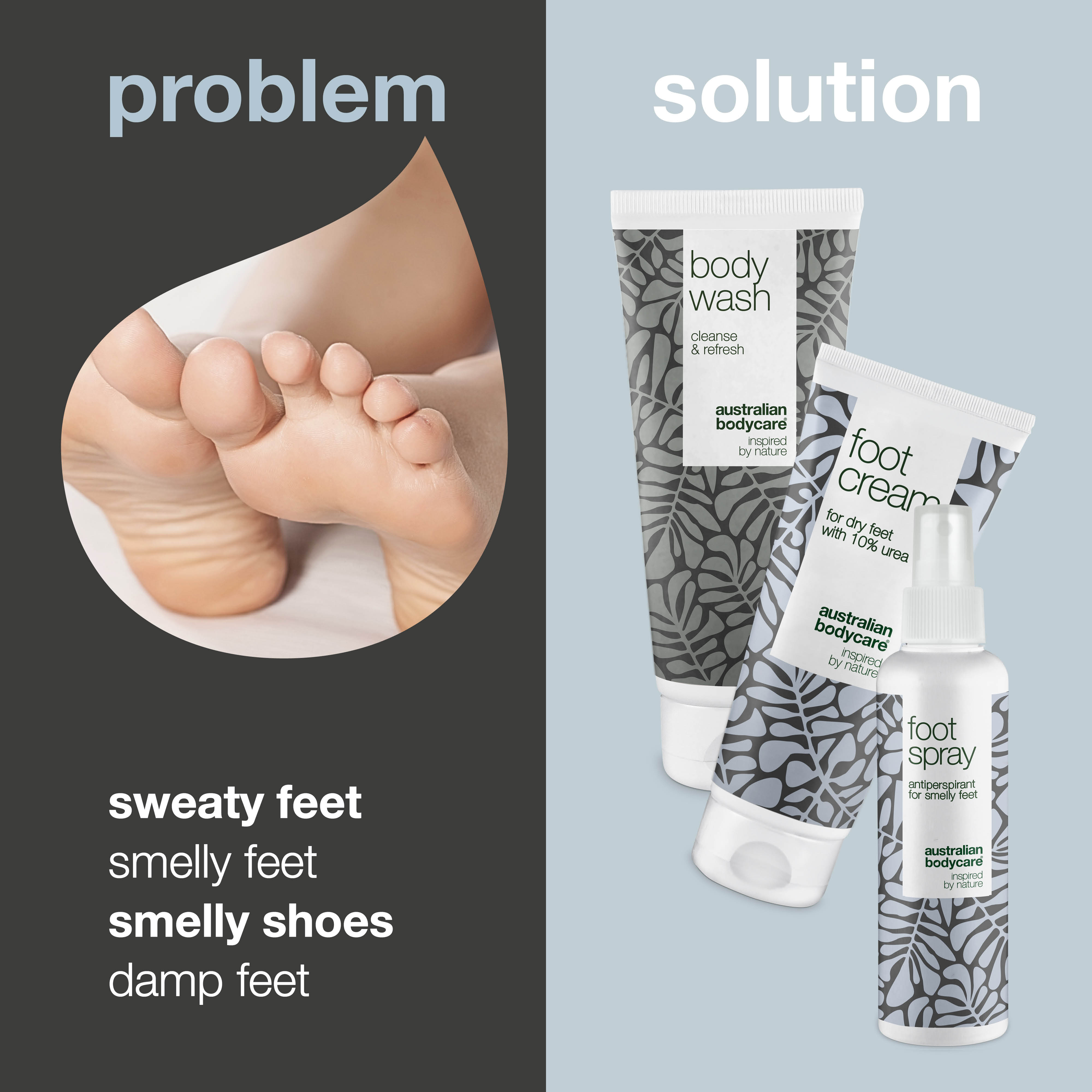 Set against sweaty and smelly feet — 3 effective products for feet and shoes that smell