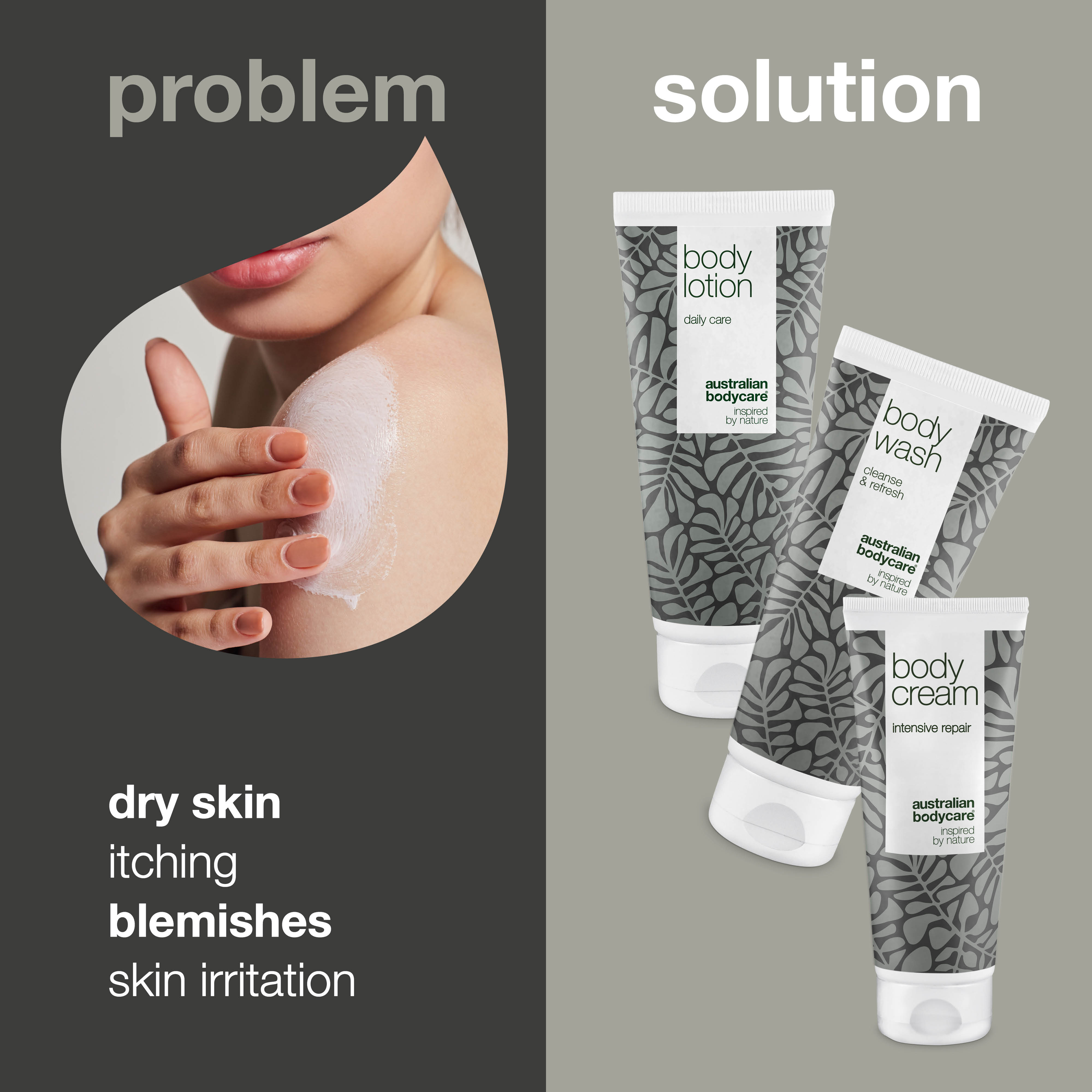 Kit for dry skin — 3 products for dry skin on the body