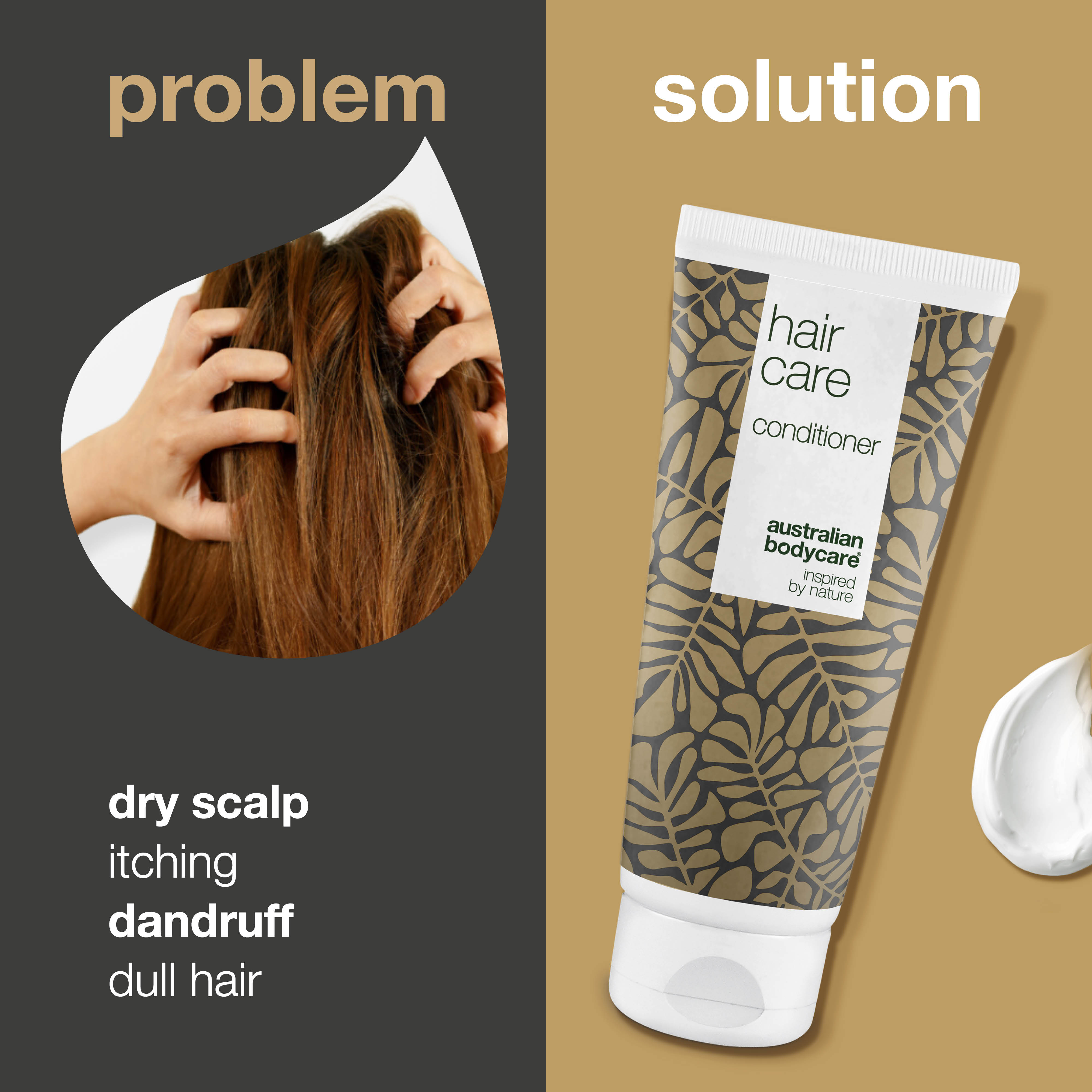 Conditioner for dry, itchy scalp and dandruff  — Nourishing conditioner to moisturise an irritated scalp and care for the hair