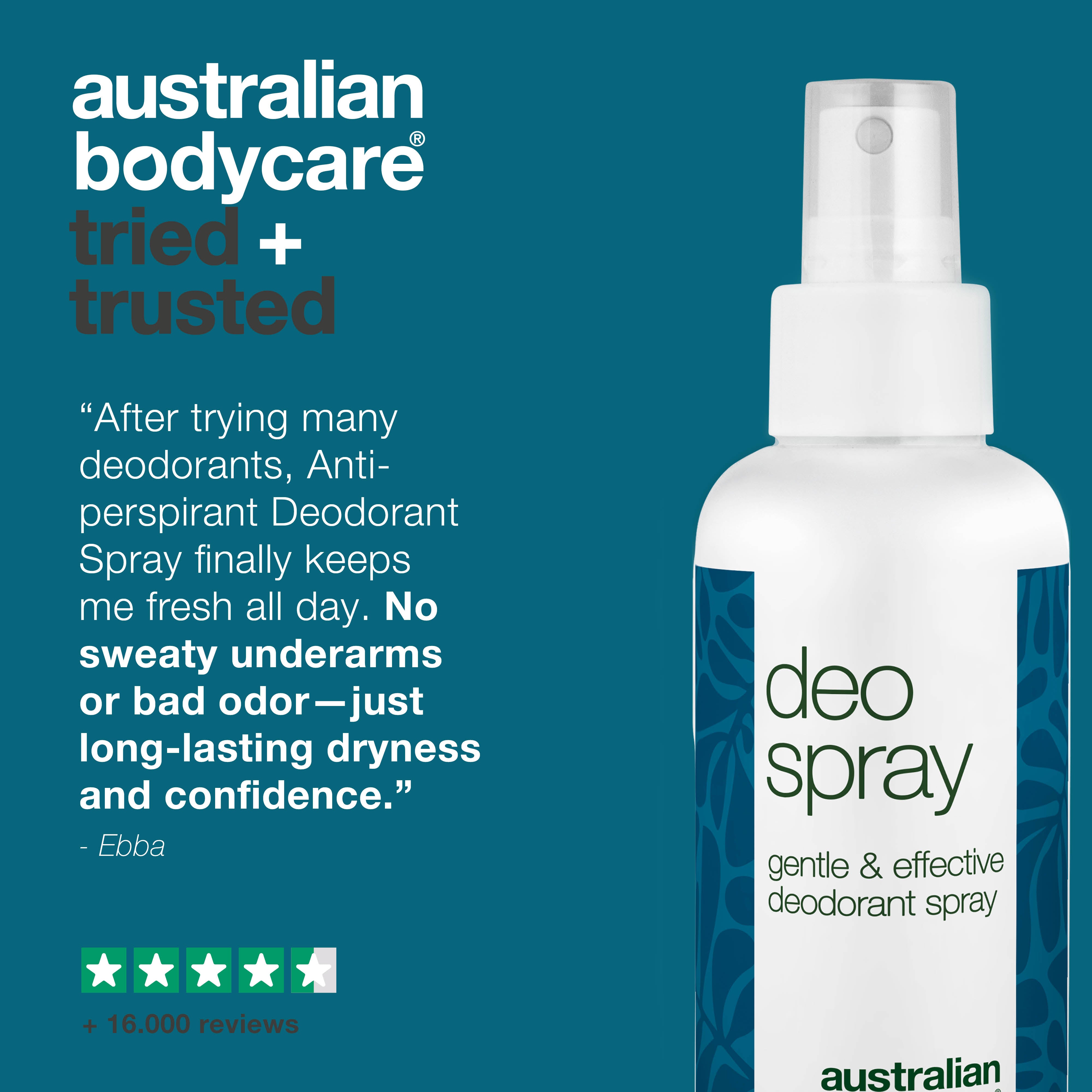 Antiperspirant Deodorant Spray – Fights Sweat & Odor — Control sweat and odor with this long-lasting deodorant spray. Dermatologically tested and suitable for all skin types.