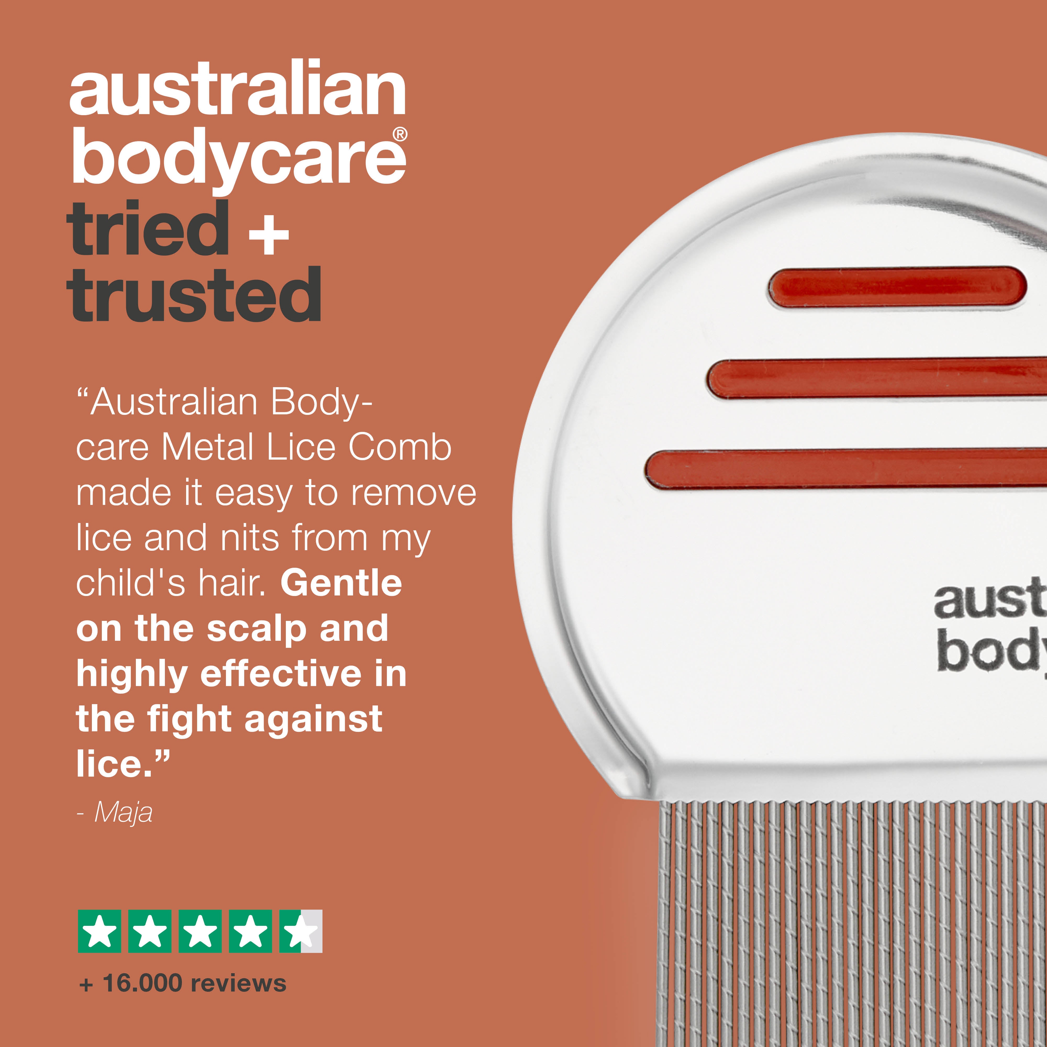 Metal Lice Comb – Effectively Removes Lice & Nits — Remove lice easily with a stainless steel lice comb! Gently and thoroughly eliminates lice and nits. Perfect for lice treatment.