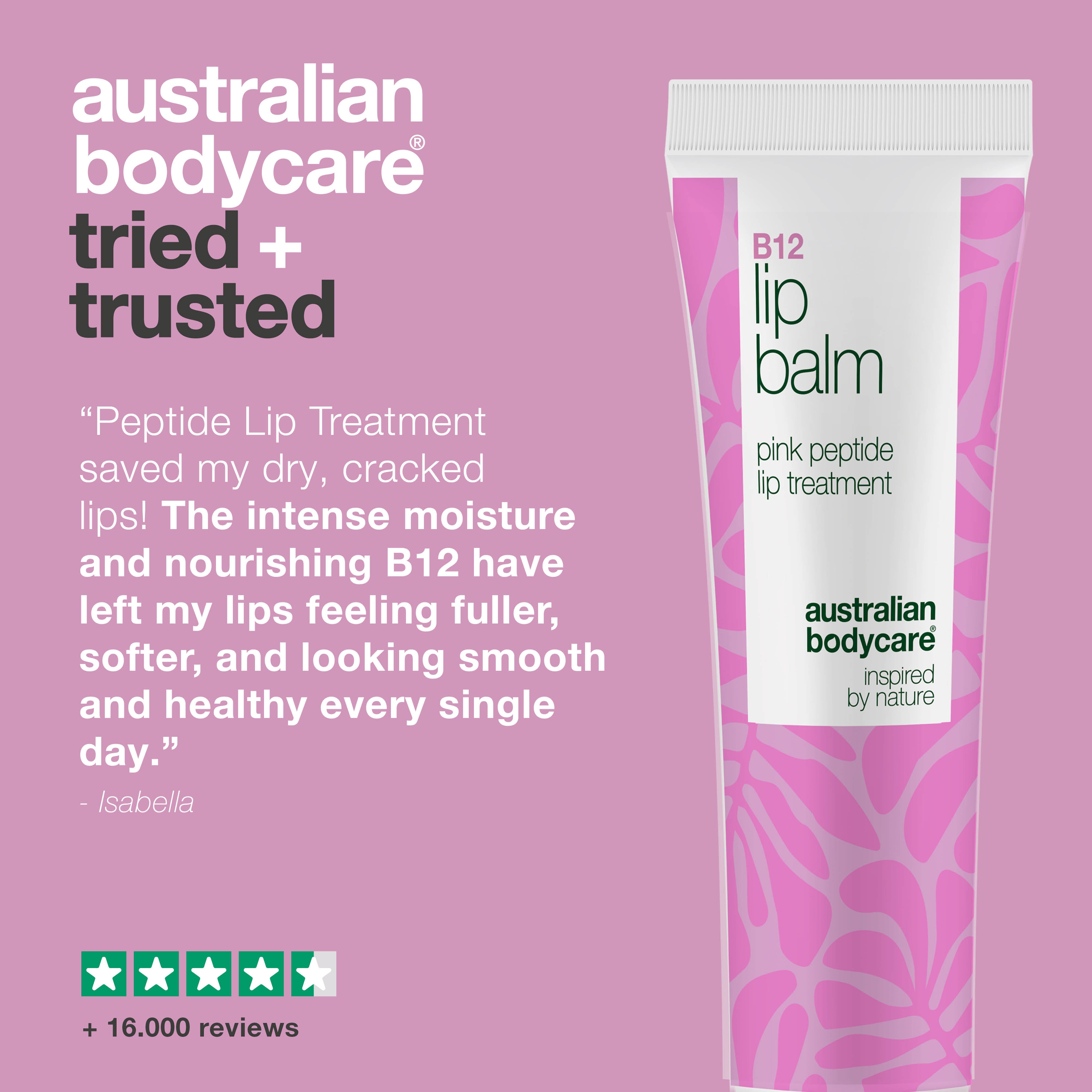 Ajakbalzsam B12-vel – Tápláló hidratáló a telt ajkakhoz — Érjen el puha, telt ajkakat a B12 ajakbalzsammal. Intenzíven hidratál, kisimítja a finom vonalakat és megakadályozza a kiszáradást – tökéletes a mindennapi ápoláshoz!