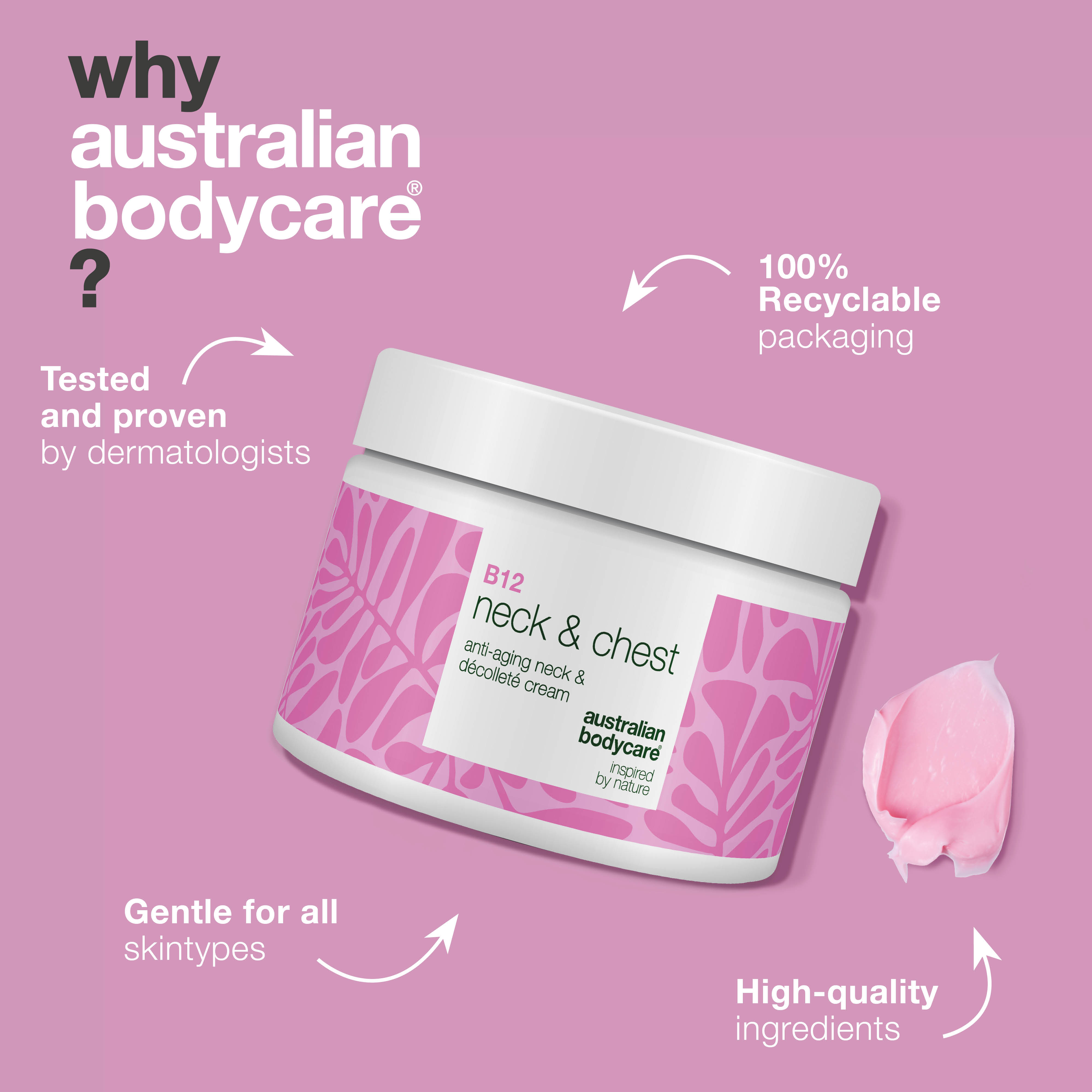 B12 Neck Cream – Reduce Wrinkles and Sagging Skin — B12 Neck & Décolleté Cream hydrates, firms, and smooths wrinkles. Ideal for a youthful, revitalized look.