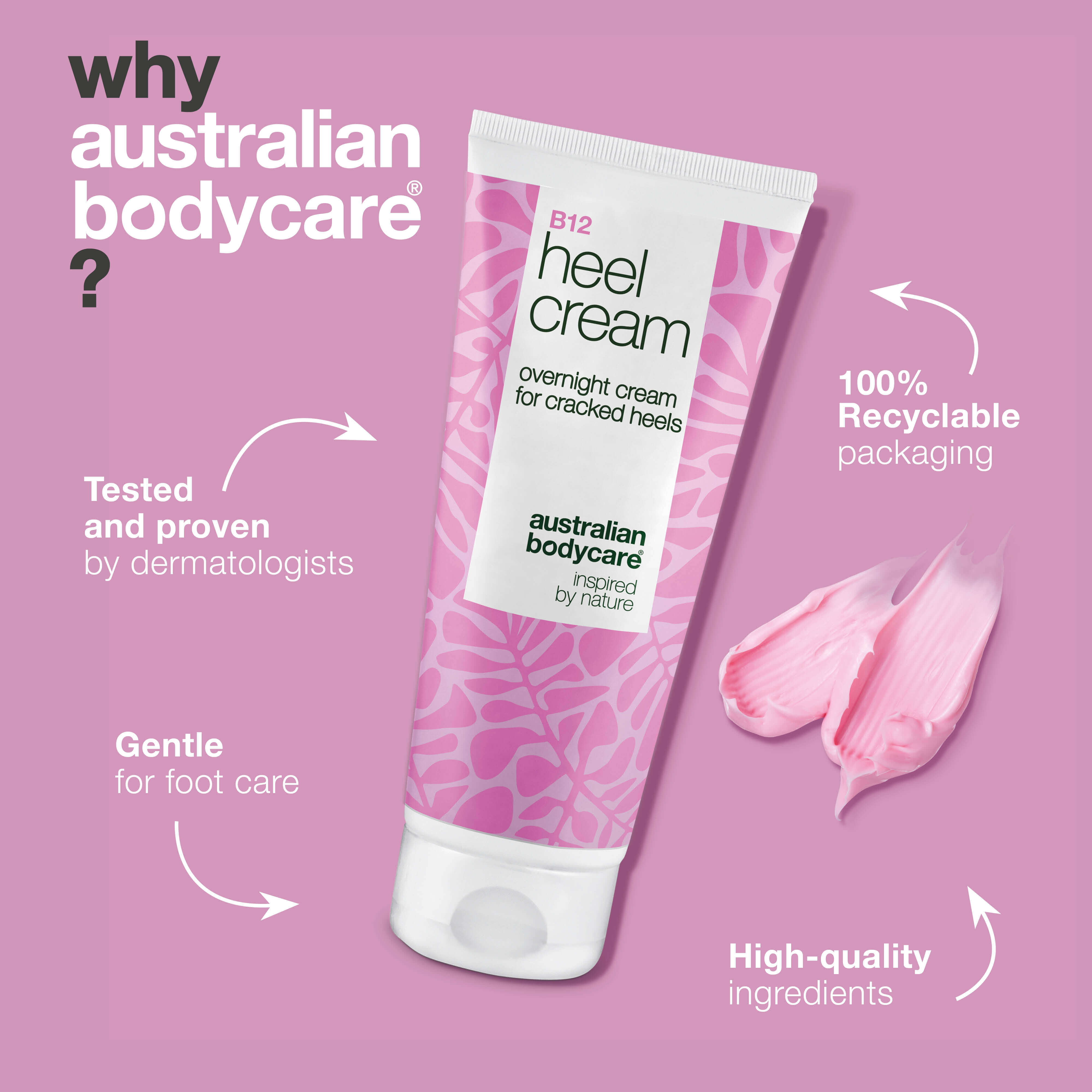 Intensive Heel Care with 25% Urea & Vitamin B12 — Get smooth, healthy feet with this heel cream. Hydrates and restores dry skin with 25% urea & Vitamin B12.