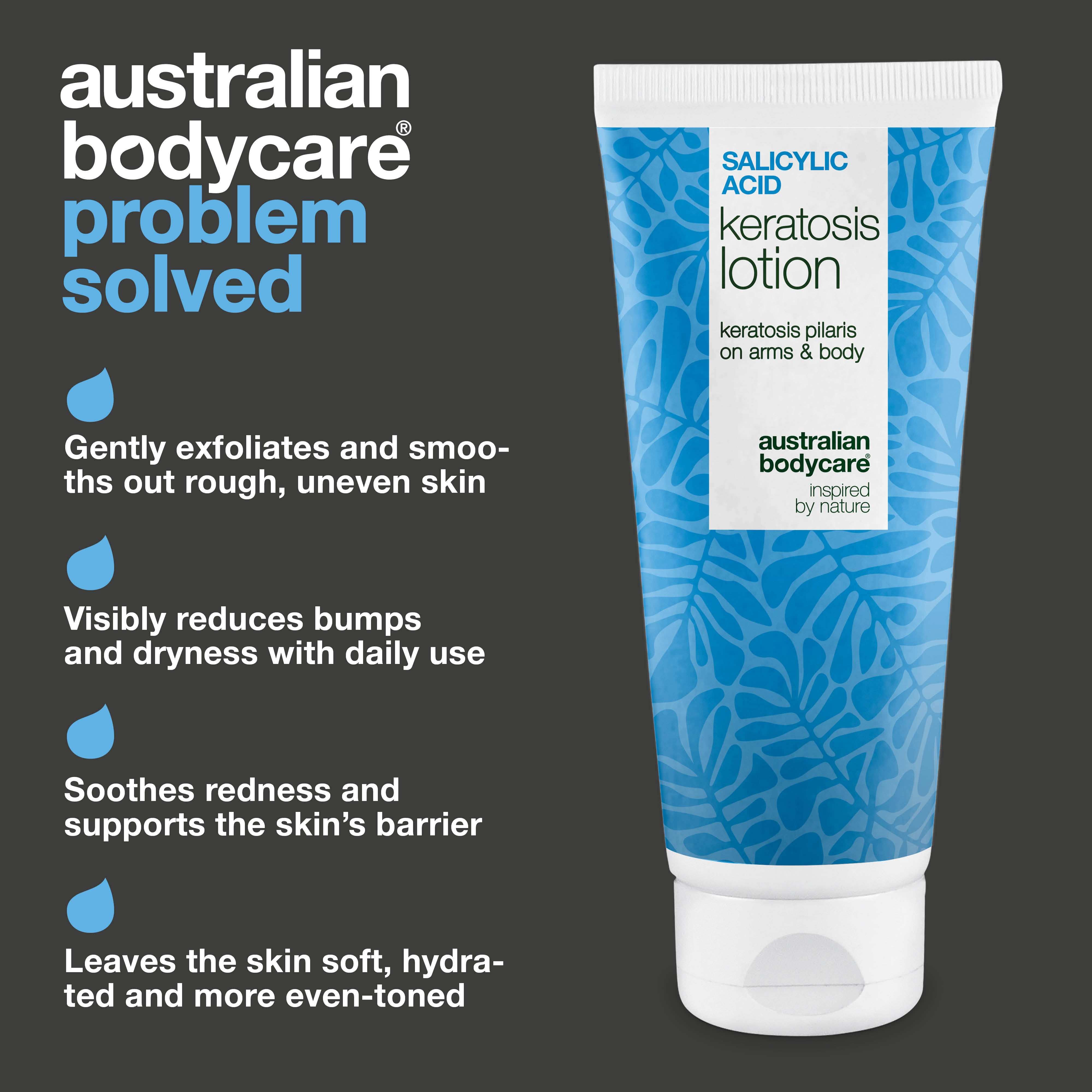 Body lotion for keratosis pilaris and rough, bumpy skin — Body lotion for keratosis pilaris and dryness. Smooths skin with salicylic acid, niacinamide, and zinc.