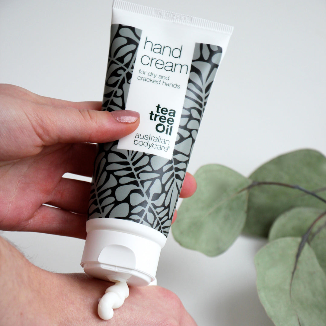 Tea Tree Hand cream for red and dry hands - Hand lotion for the daily care of cracked, itchy hands or with red skin