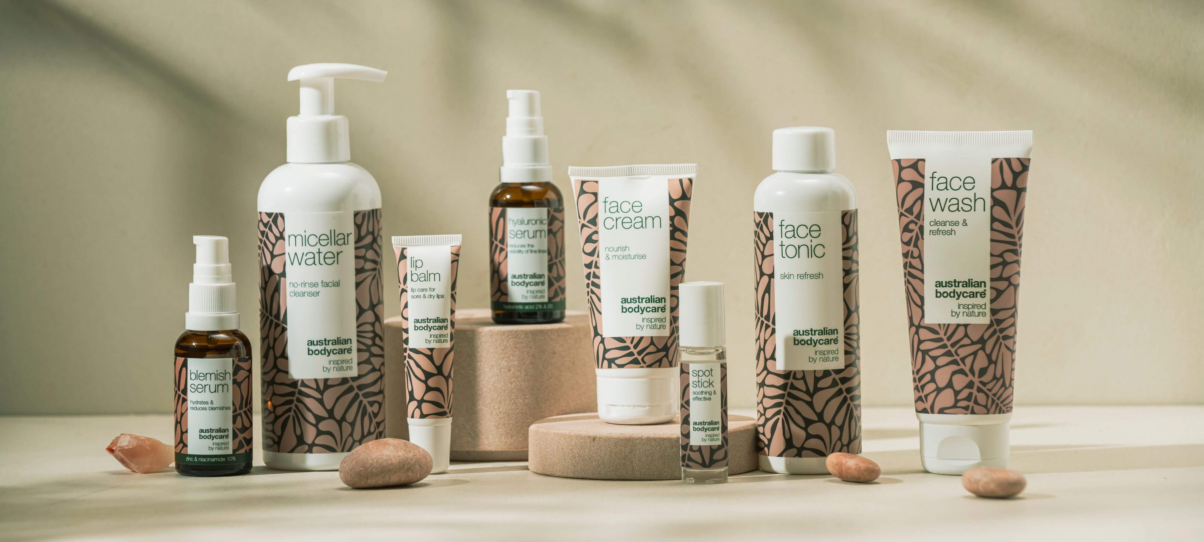 Face care products free of parabens