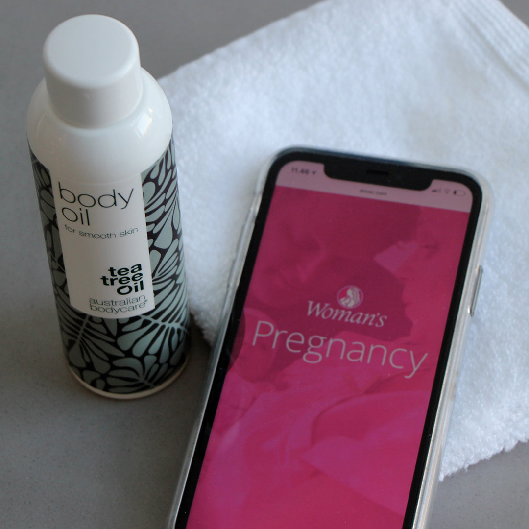 Pregnancy package for the pregnant woman with 2 products - Reduces the visibility of stretch marks and is used for the care of orange peel skin
