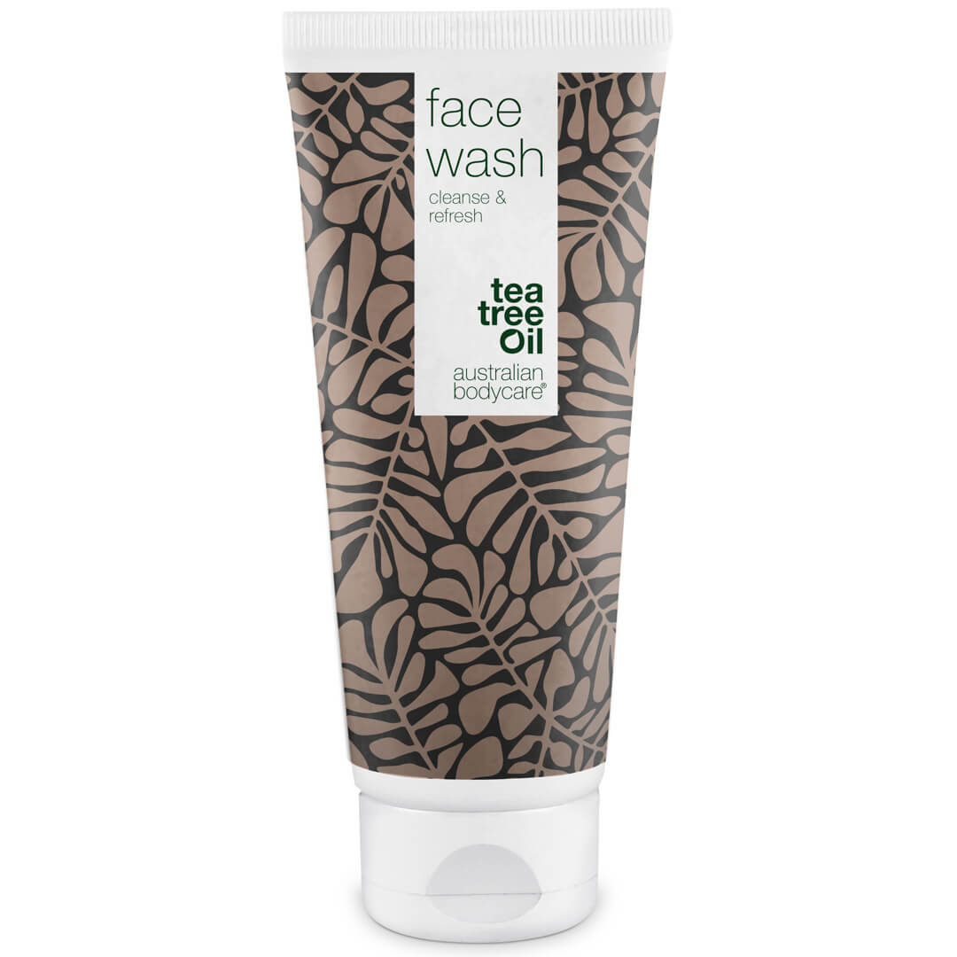 Tea tree Face Wash näppylöitä ja mustapäitä vastaan ​​- Päivittäinen kasvojen puhdistusaine rasvaiselle iholle, ihanteellinen epäpuhtaalle iholle ja akneen