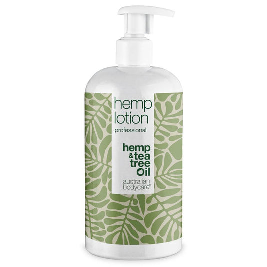 Hemp Body Lotion - Moisturizing care for dry skin and pimples on the body