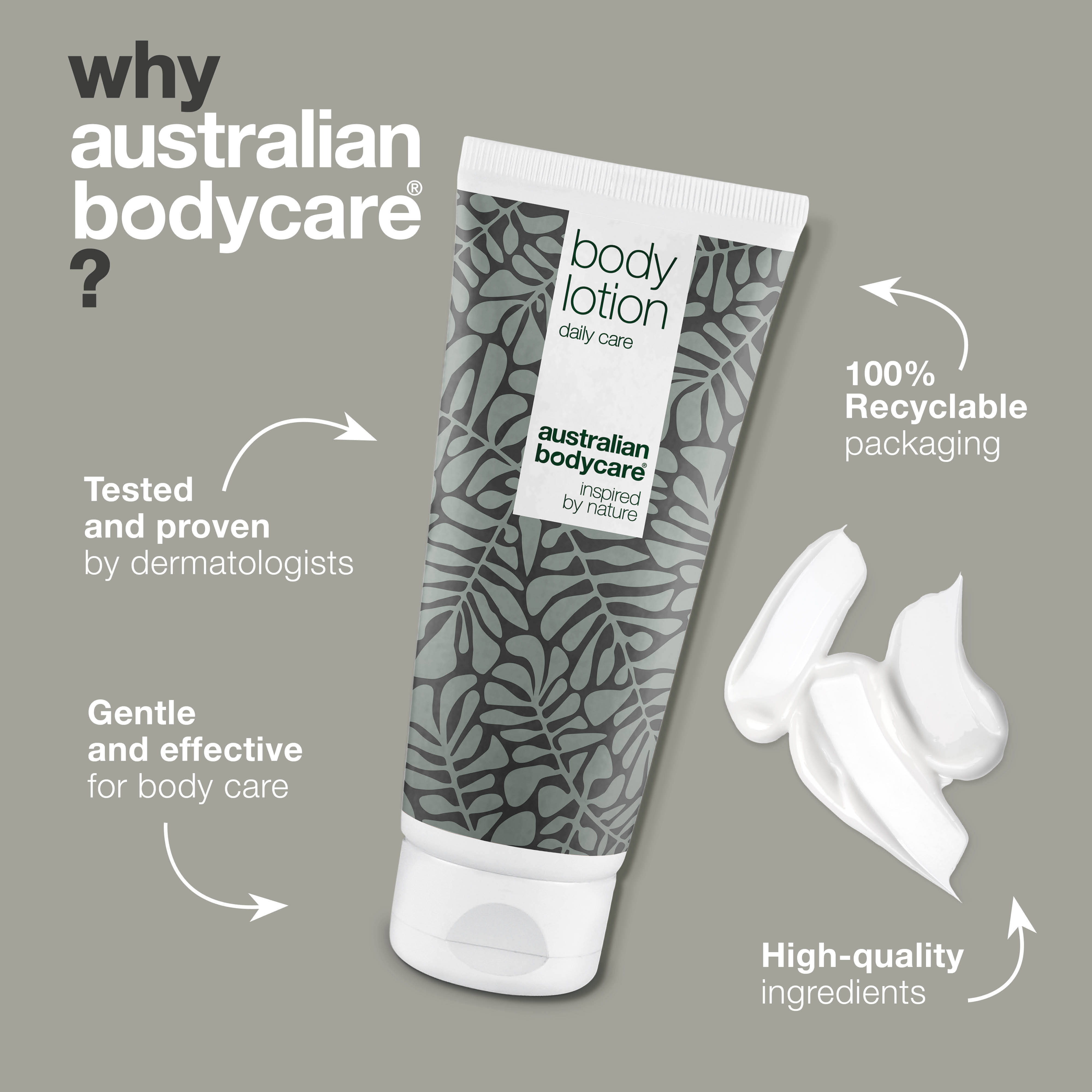 Tea Tree Body Lotion against dry skin and spots — Body moisturiser for congested and scaly skin on the body