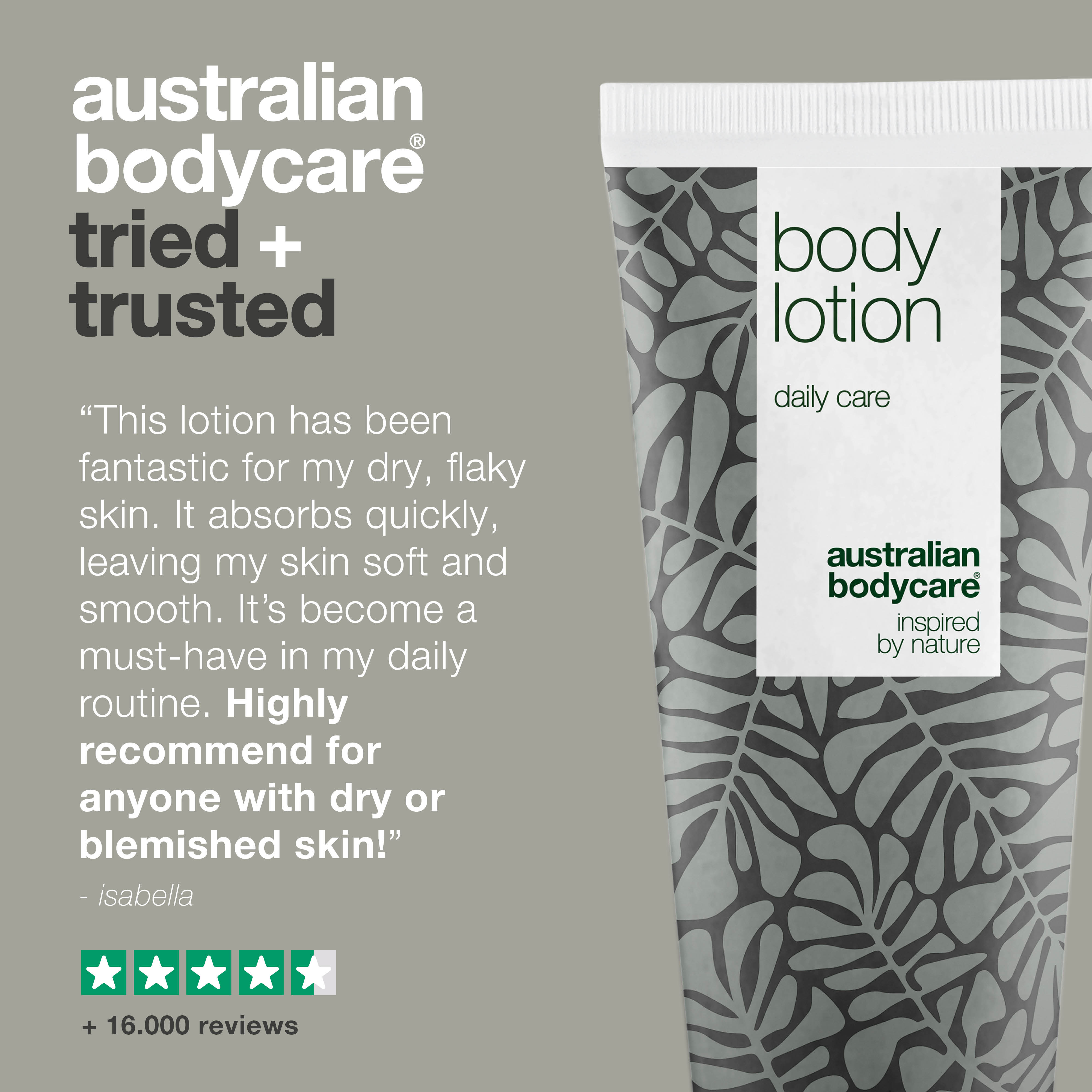 Tea Tree Body Lotion against dry skin and spots — Body moisturiser for congested and scaly skin on the body