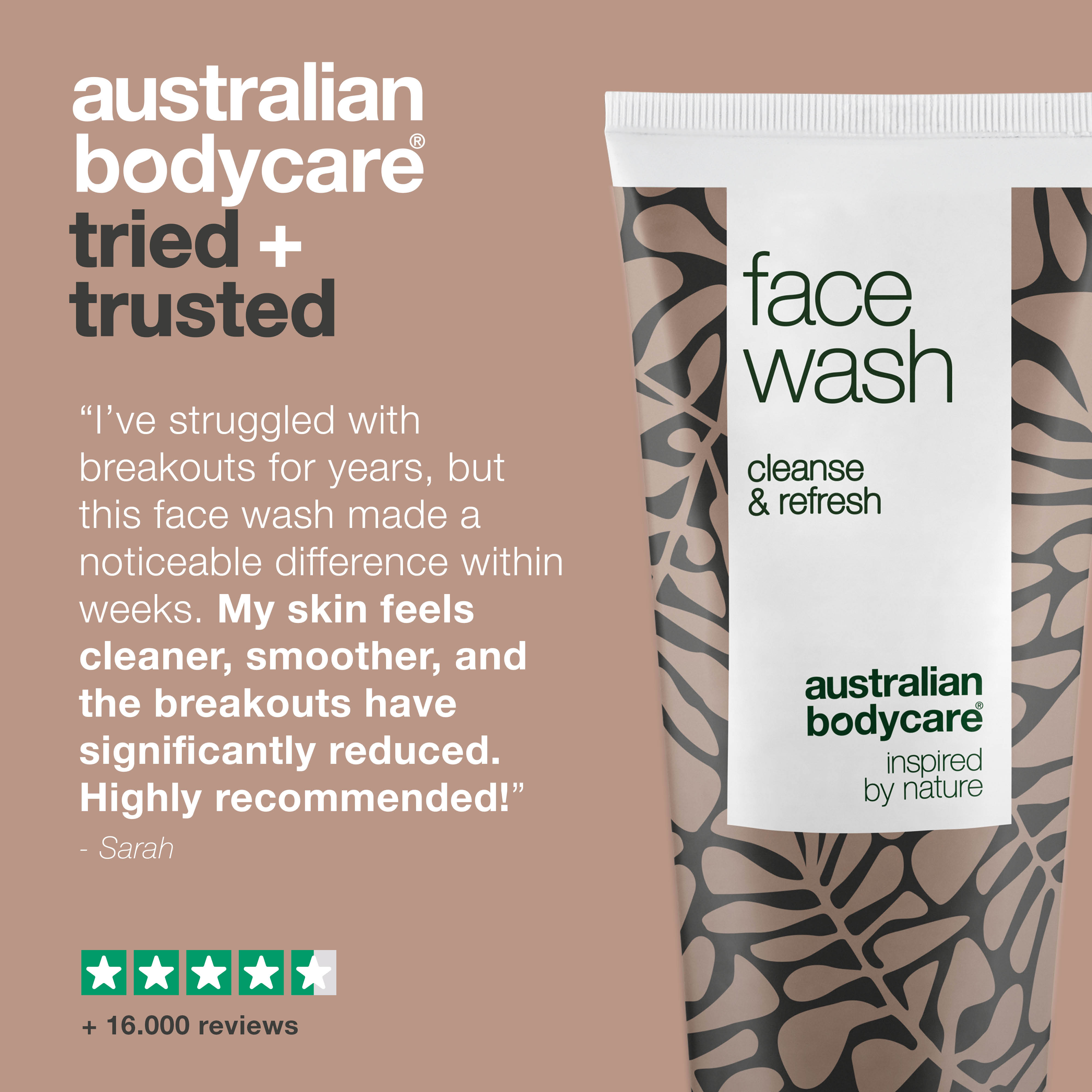 Tea tree Face Wash for pimples and blackheads — Daily face cleanser for oily skin, ideal for blemished skin and acne