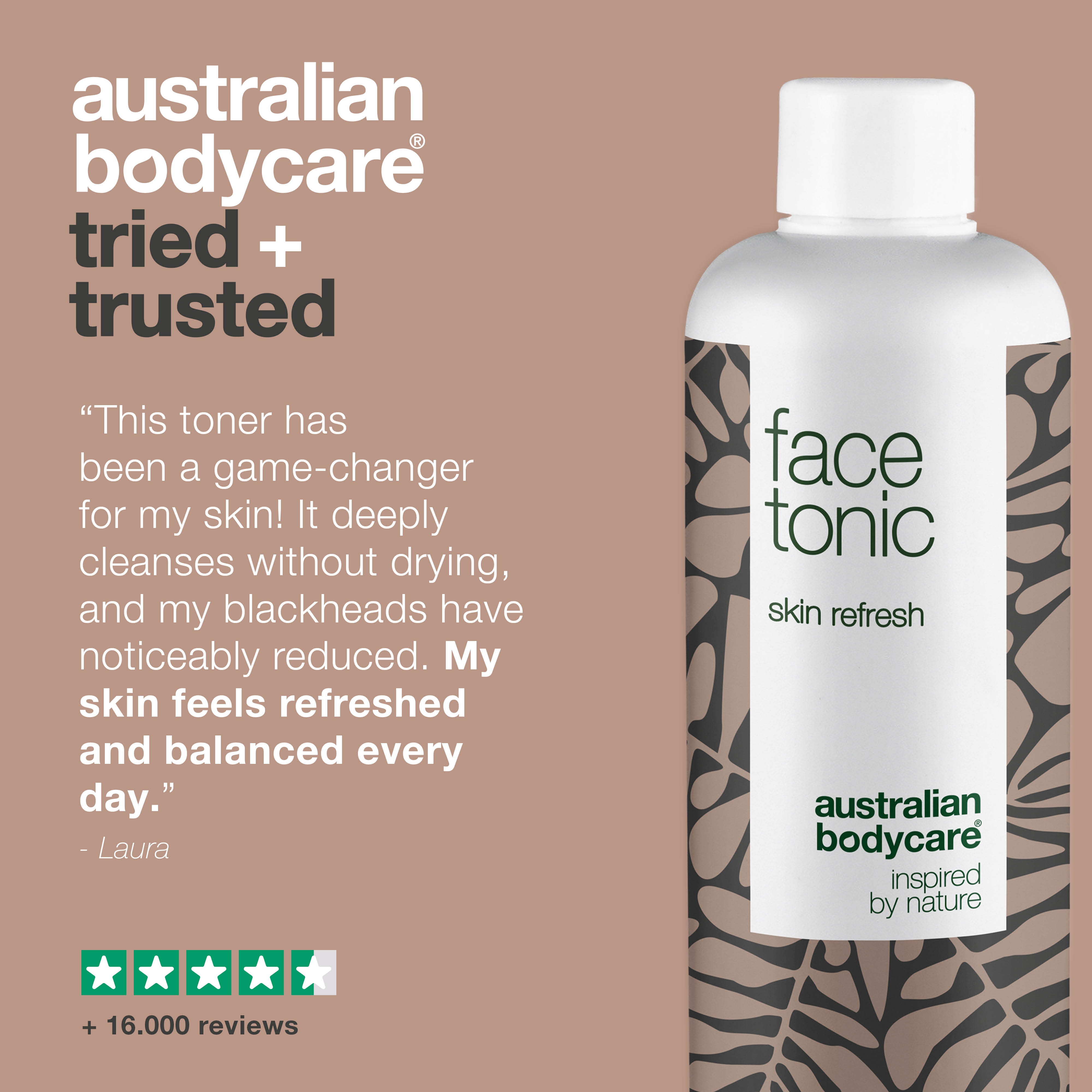 Facial toner for daily deep cleansing — Face toner with Tea Tree Oil for pimples, blackheads and oily skin