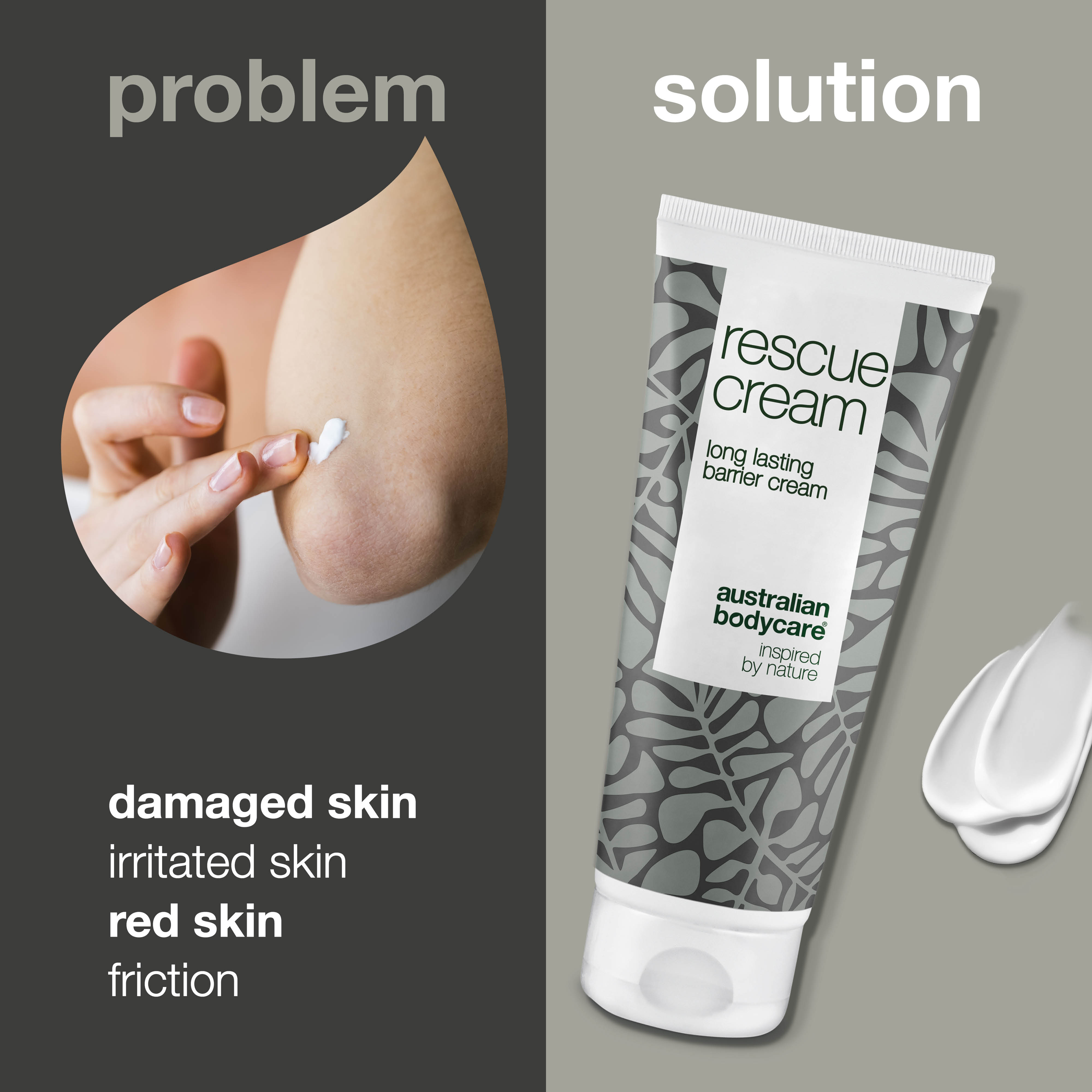 Barrier cream for damaged, irritated and red skin — Barrier cream for irritated, damaged and red skin on the body