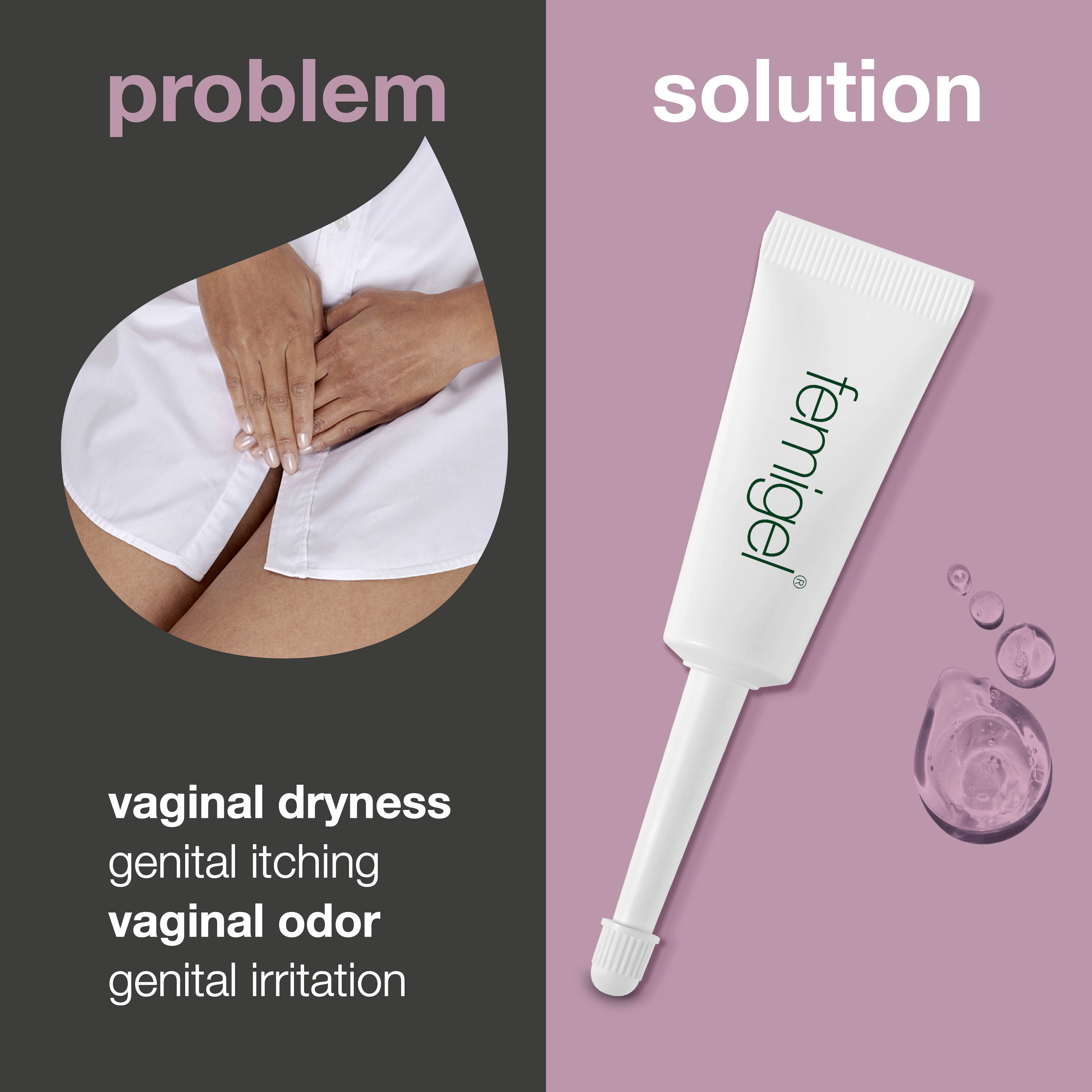 Femigel for vaginal dryness, itching, and odor — Experience relief from vaginal dryness, itching, and odor with Femigel. Hormone-free gel counteracts bacteria and irritation. Clinically tested for effective intimate care.