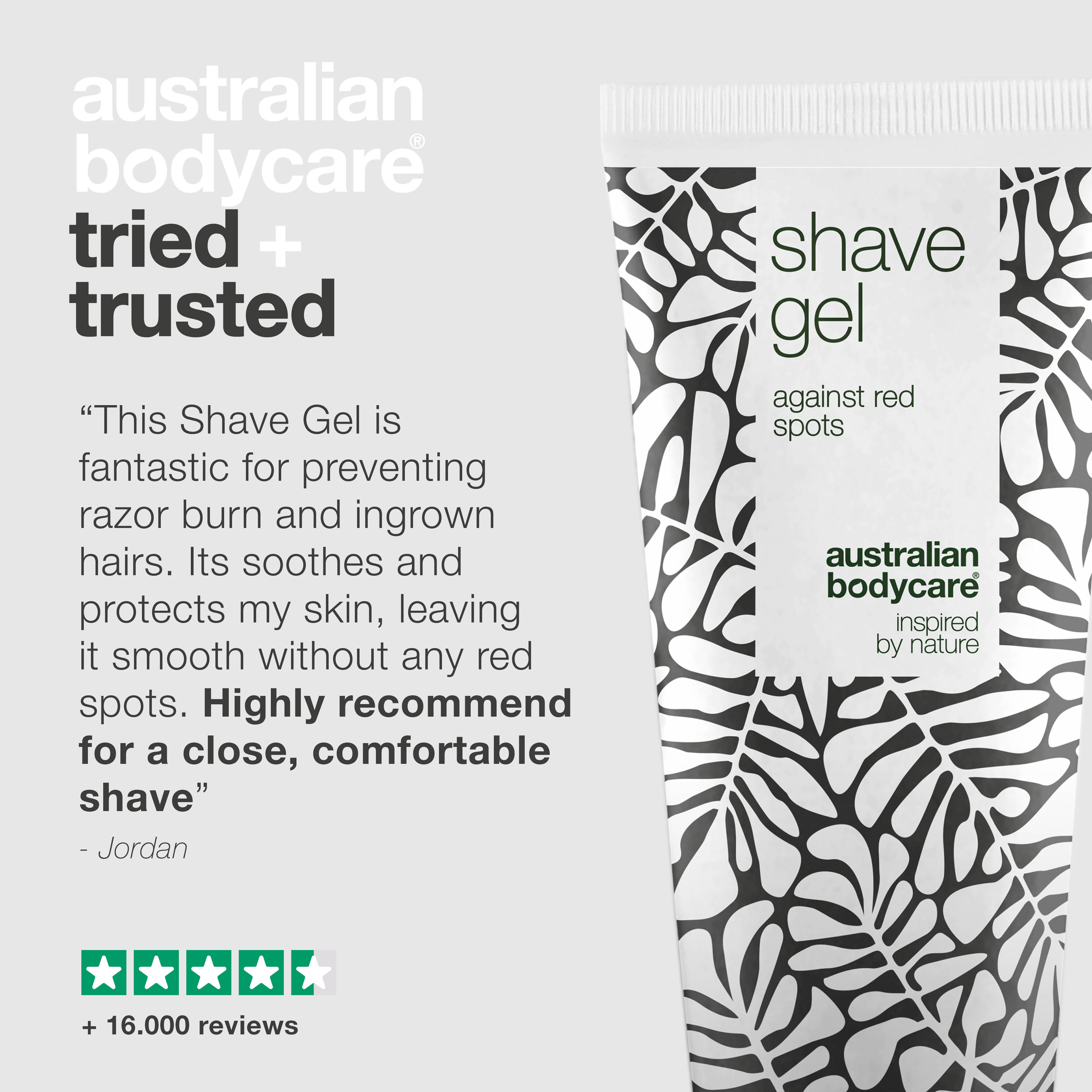 Shaving Gel against razor burn and razor bumps — Shaving gel to prevent shaving rash and ingrown hair