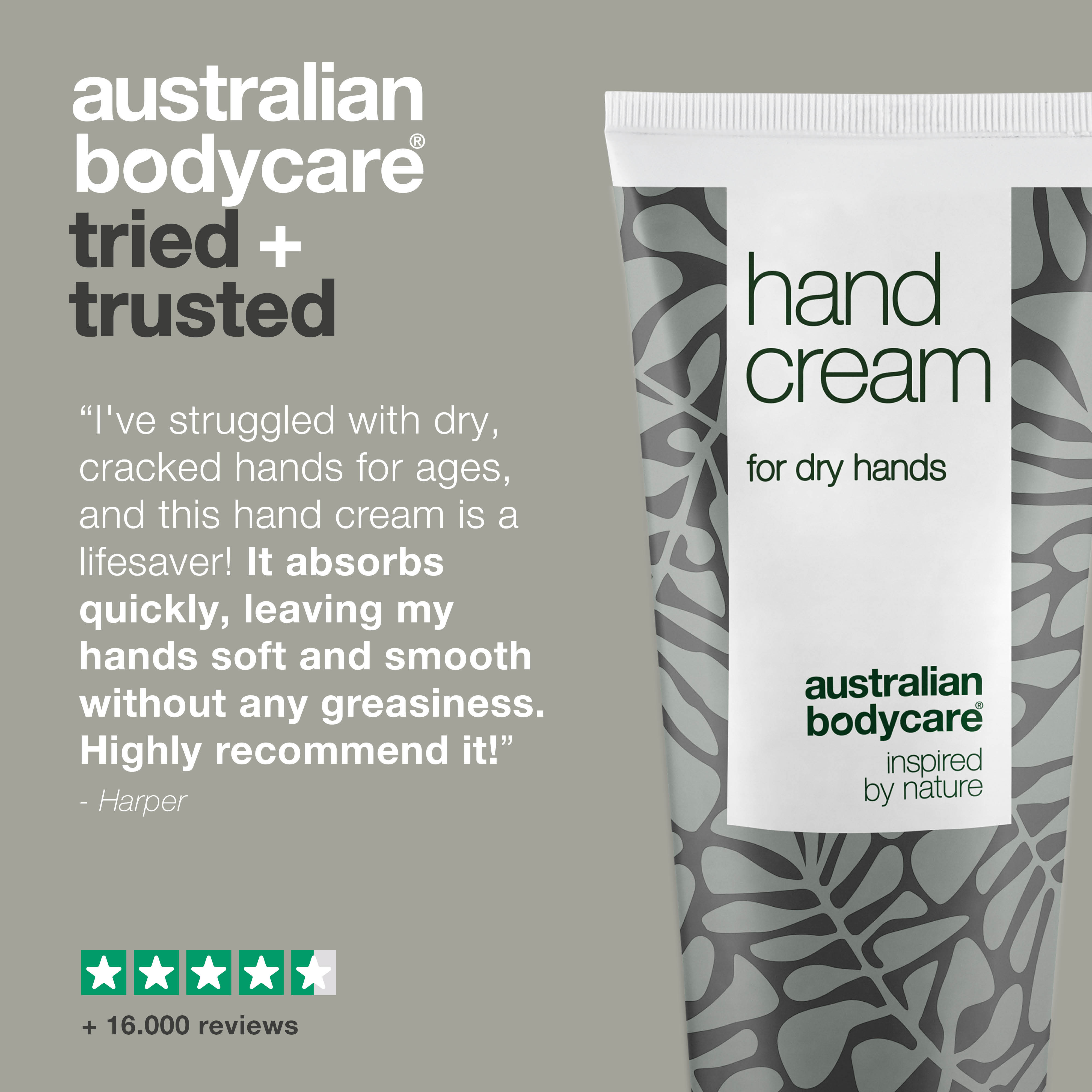 Tea Tree Hand cream for red and dry hands — Hand lotion for the daily care of cracked, itchy hands or with red skin