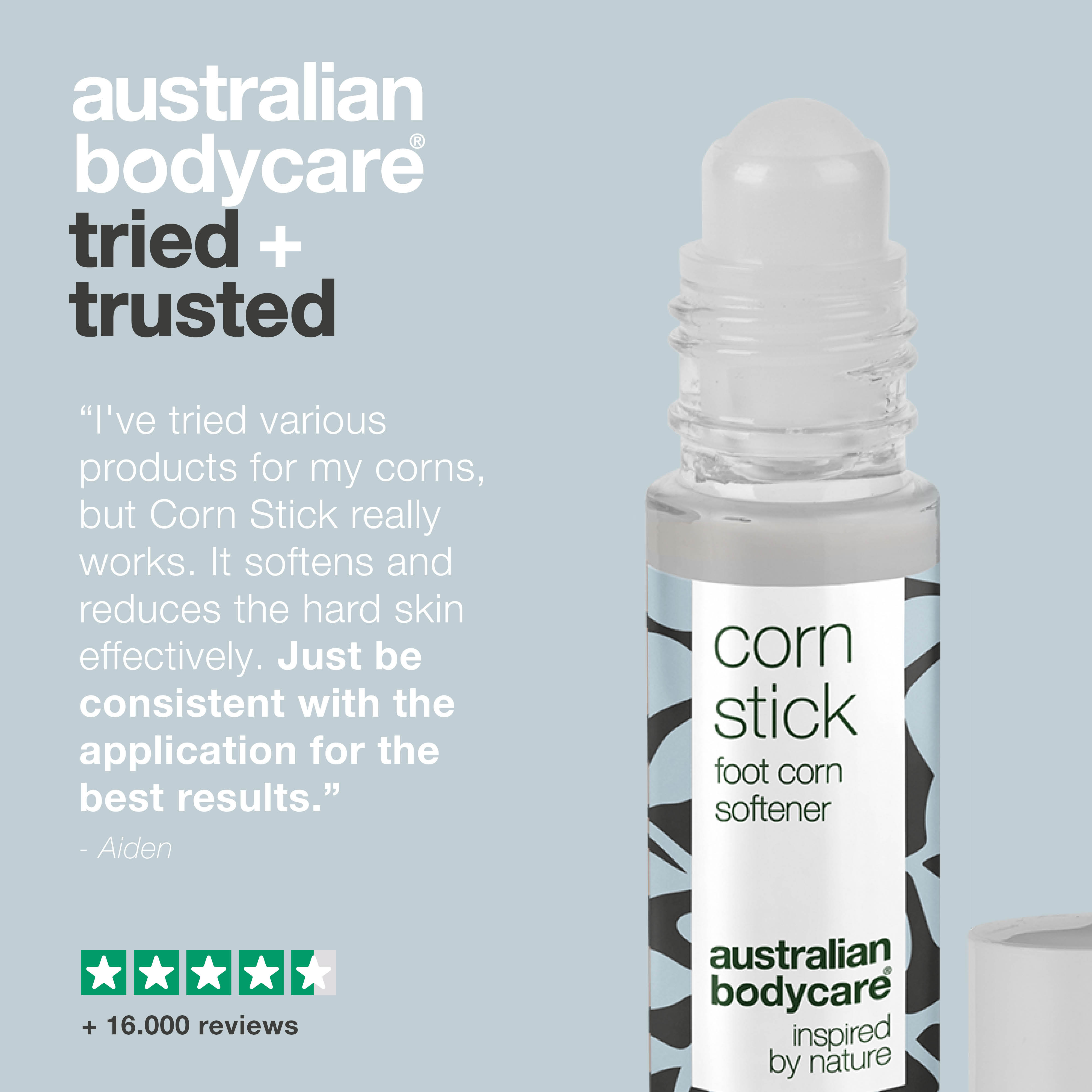 Corn and Callus Removal Stick with Natural Actives — Say goodbye to painful corns and hard skin with our Corn Stick. Softens and nourishes for smoother, healthier feet.