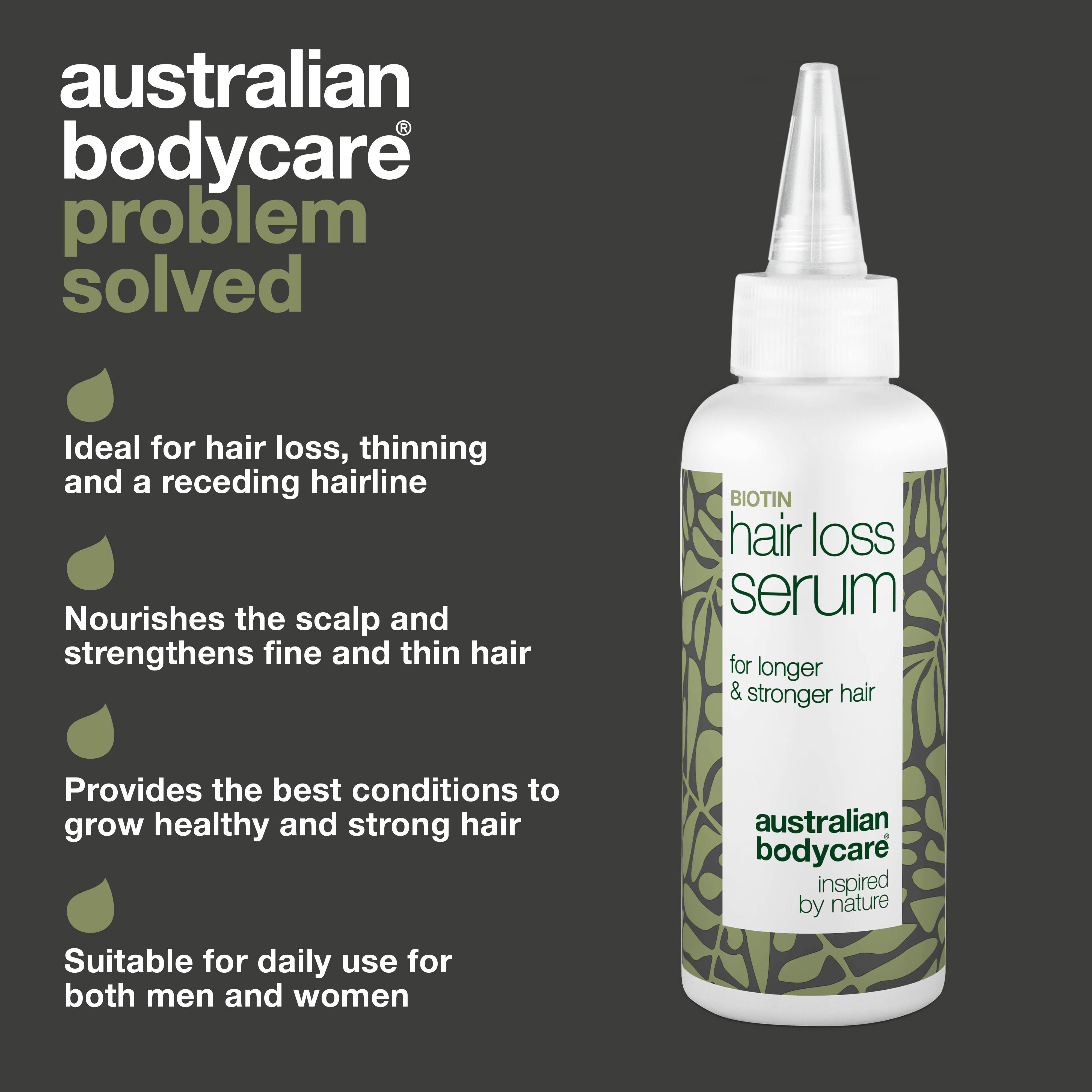 Hair Loss serum with biotin and Capilia Longa — Hair serum for the care of hair loss, fine hair and hair thinning