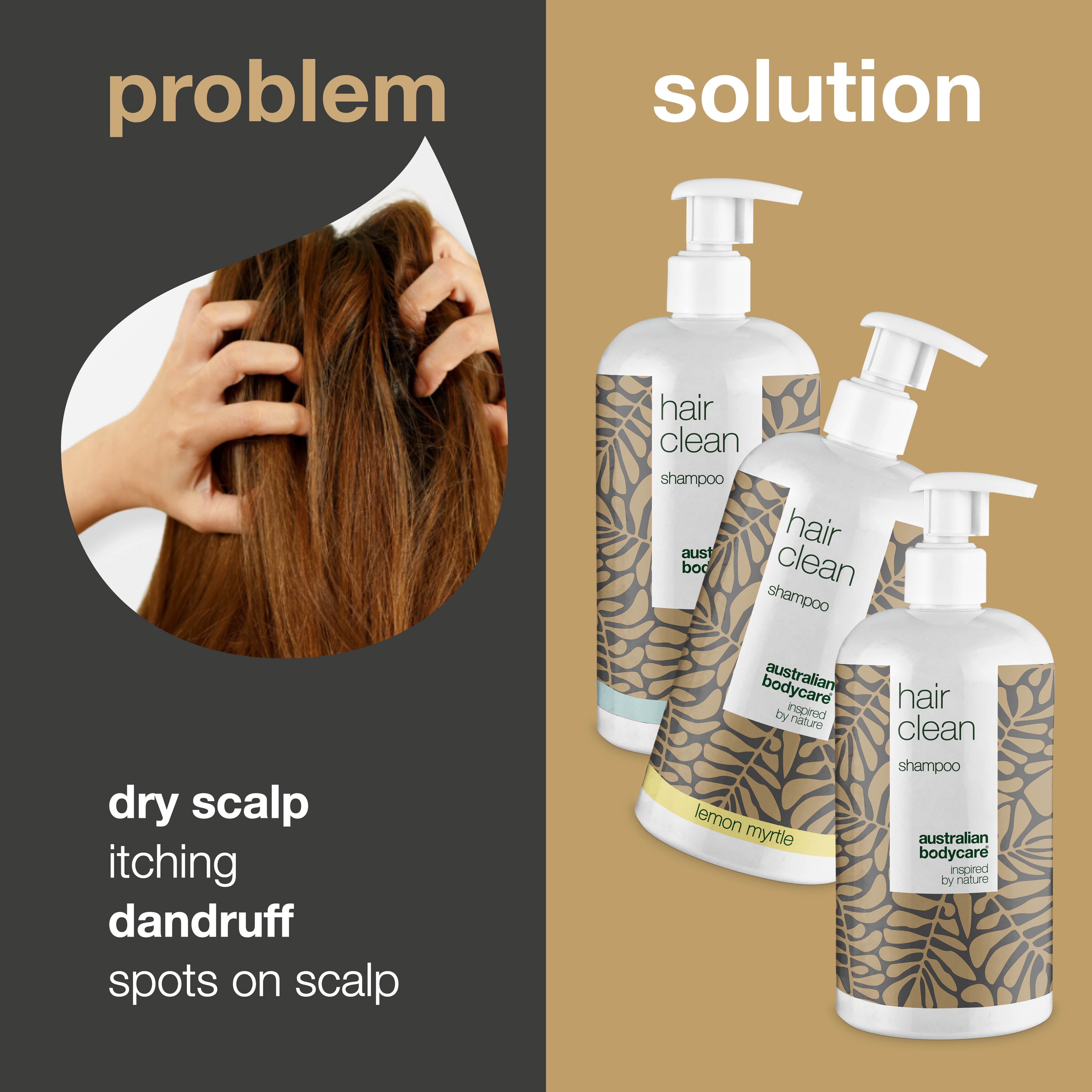 Package offer with 3x shampoo: Tea Tree Oil, Lemon Myrtle & Mint