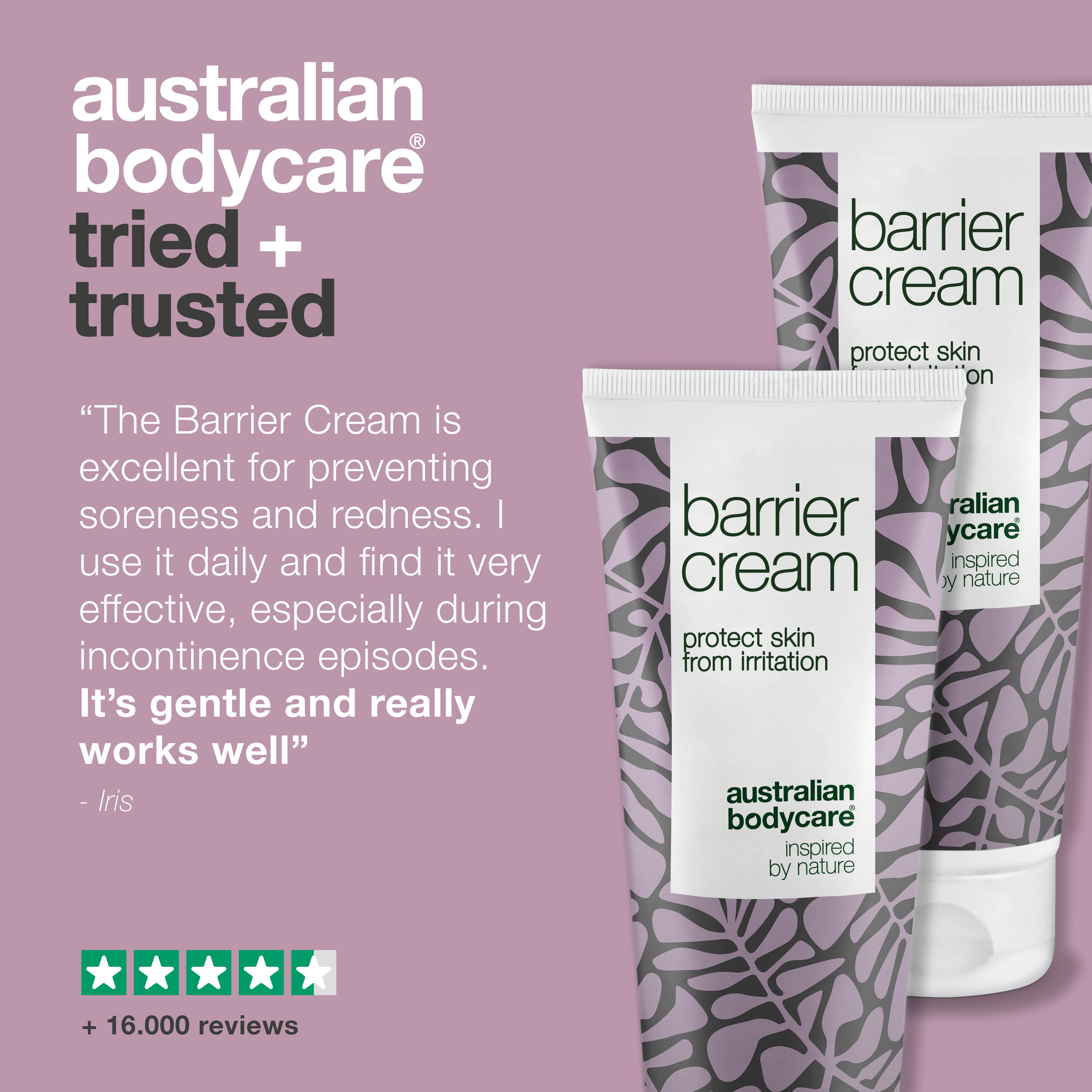 2x Intimate barrier cream against irritation — Intimate protection from redness, burning, friction and incontinence