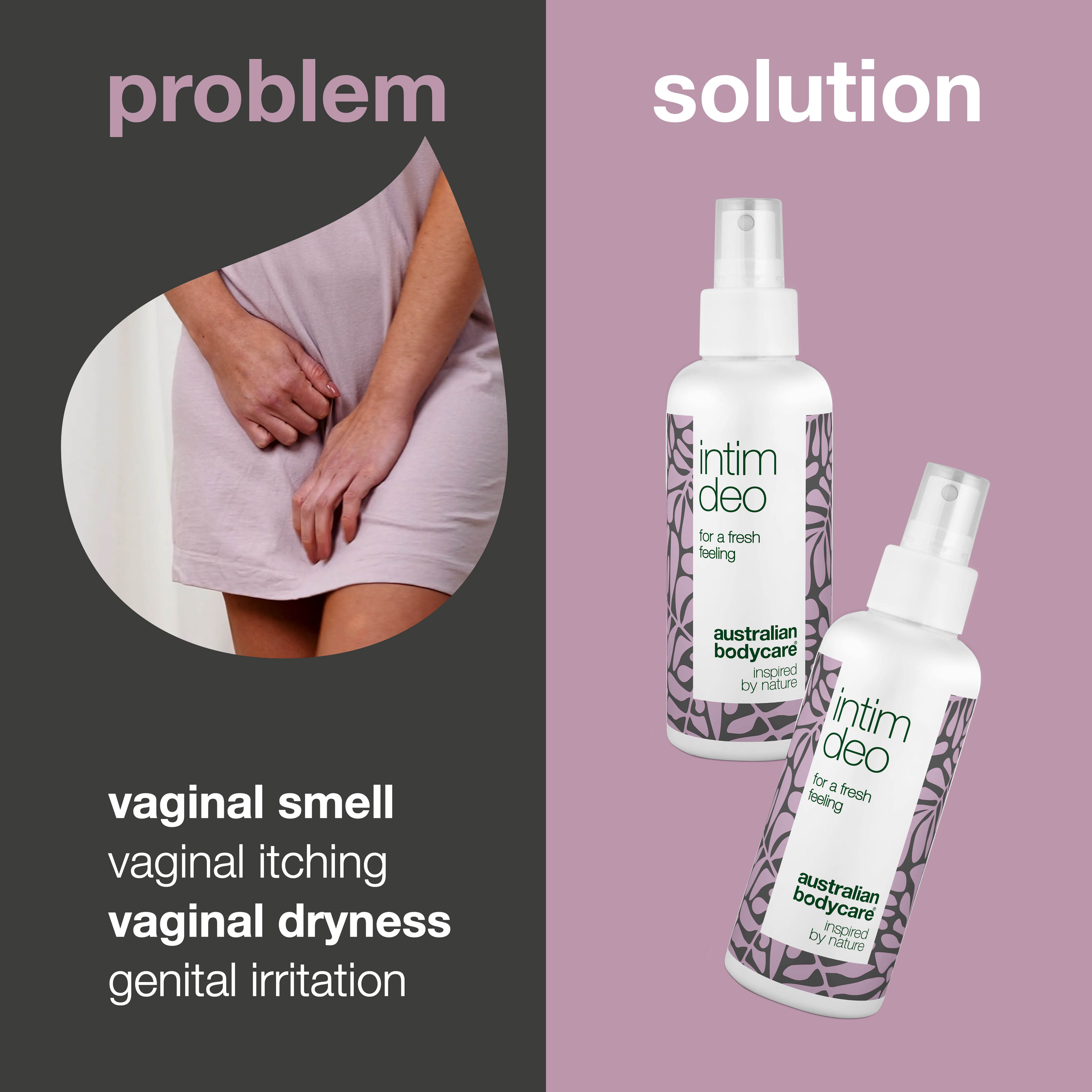 2x Intimate Deodorant for vaginal smell — Intimate deodorant against unwanted vaginal smell & discomfort