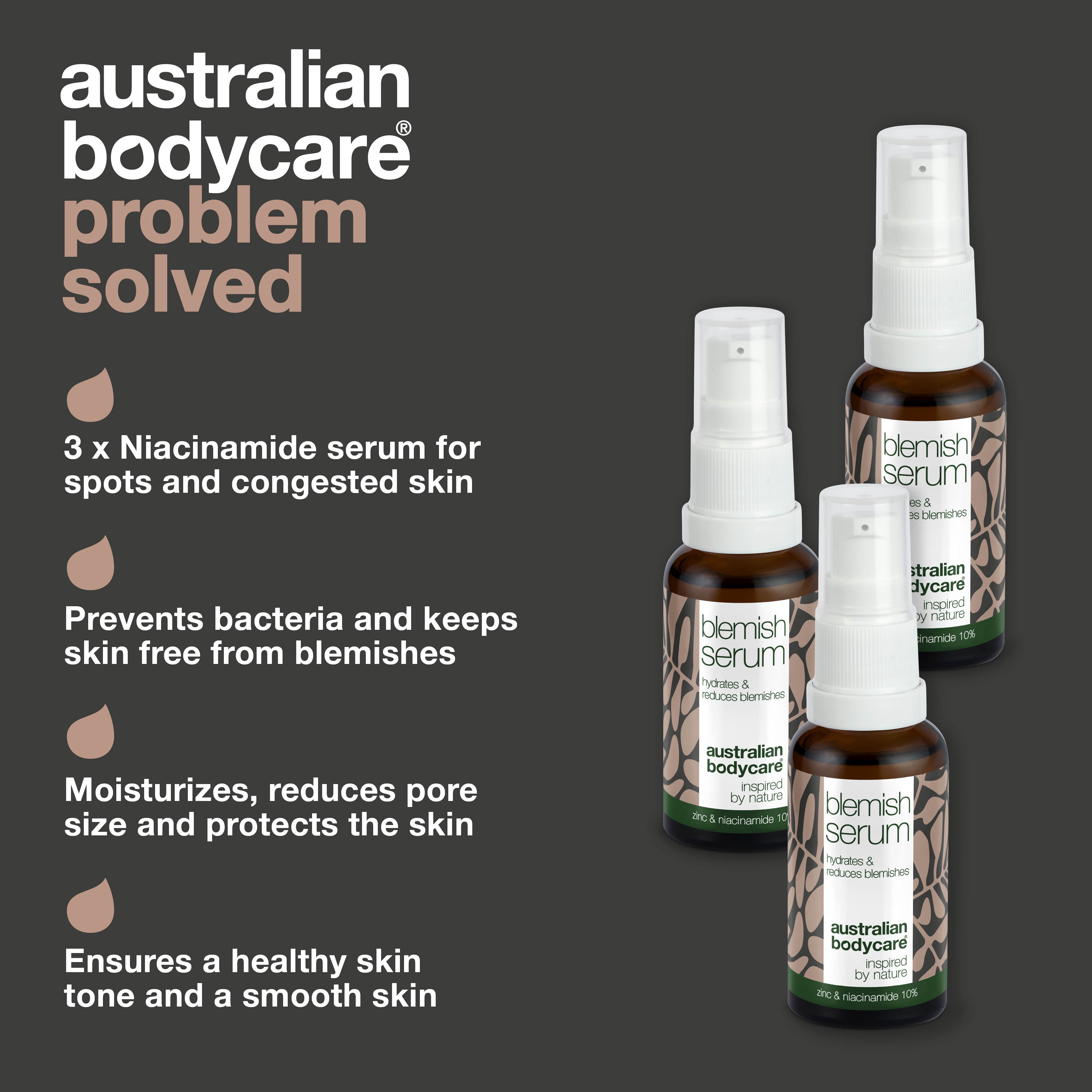 3x Niacinamide serums for pimples and blackheads
