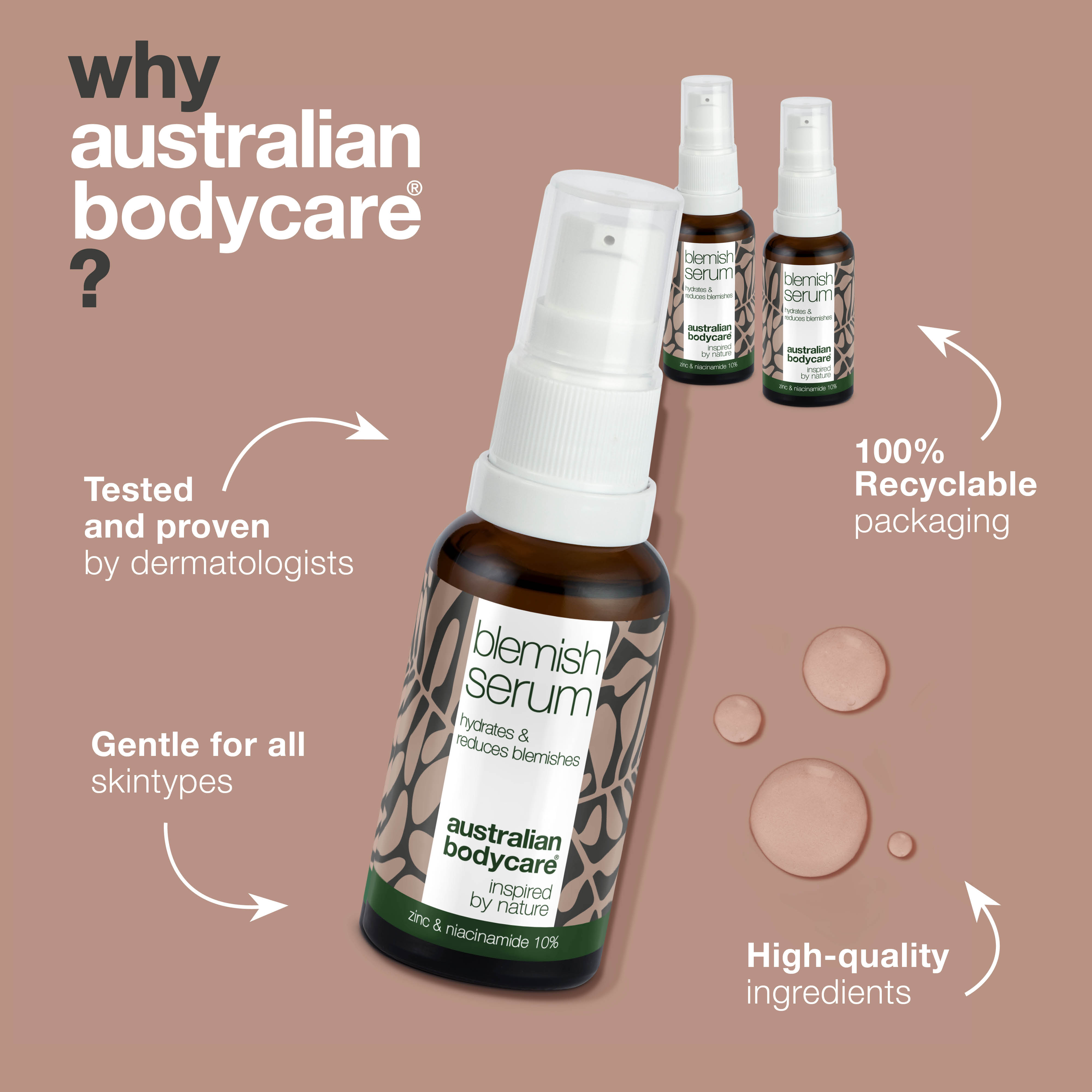 3x Niacinamide serums for pimples and blackheads