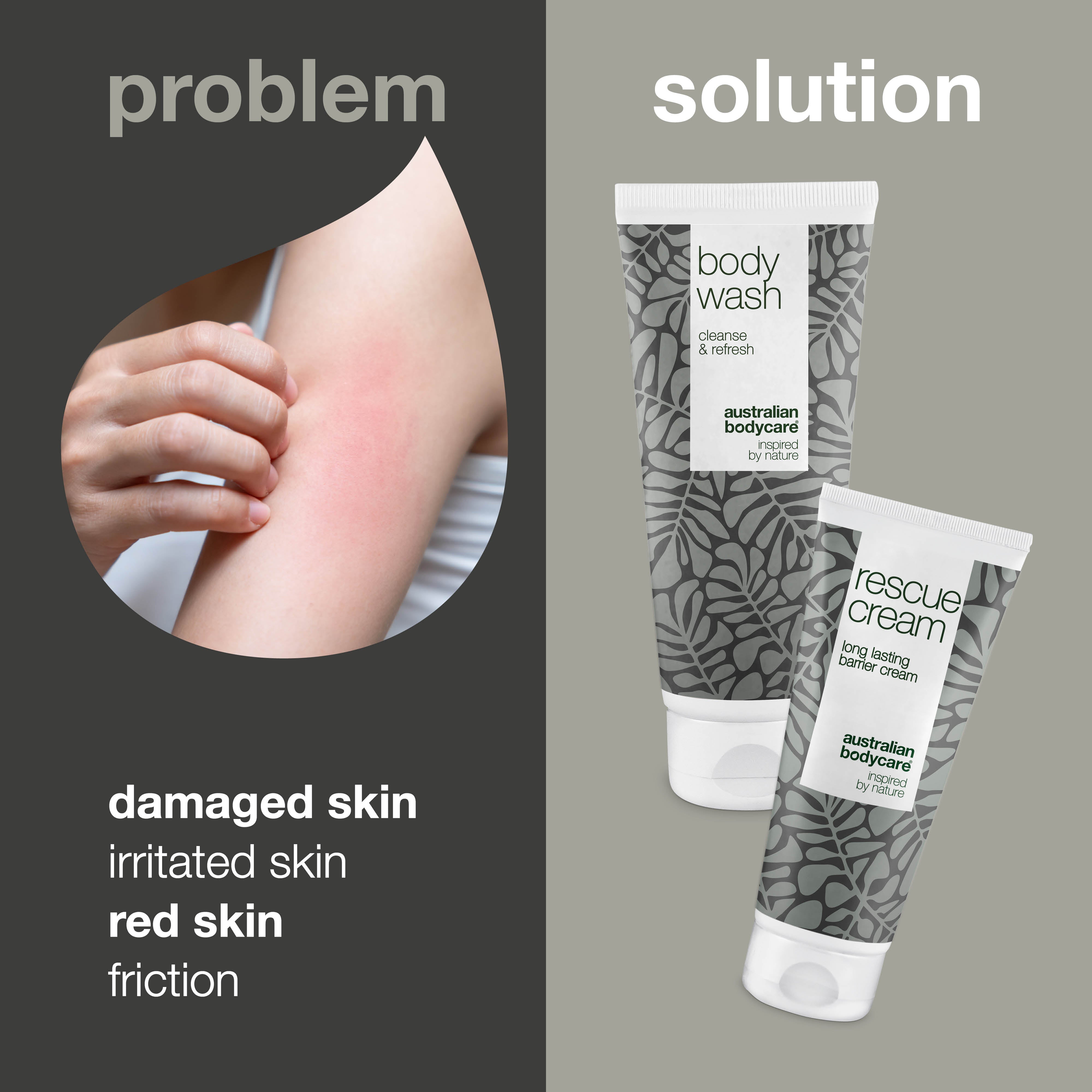 Pack for red, exposed and damaged skin — 2 products for the care and protection of bedsores, pressure ulcers and intertrigo