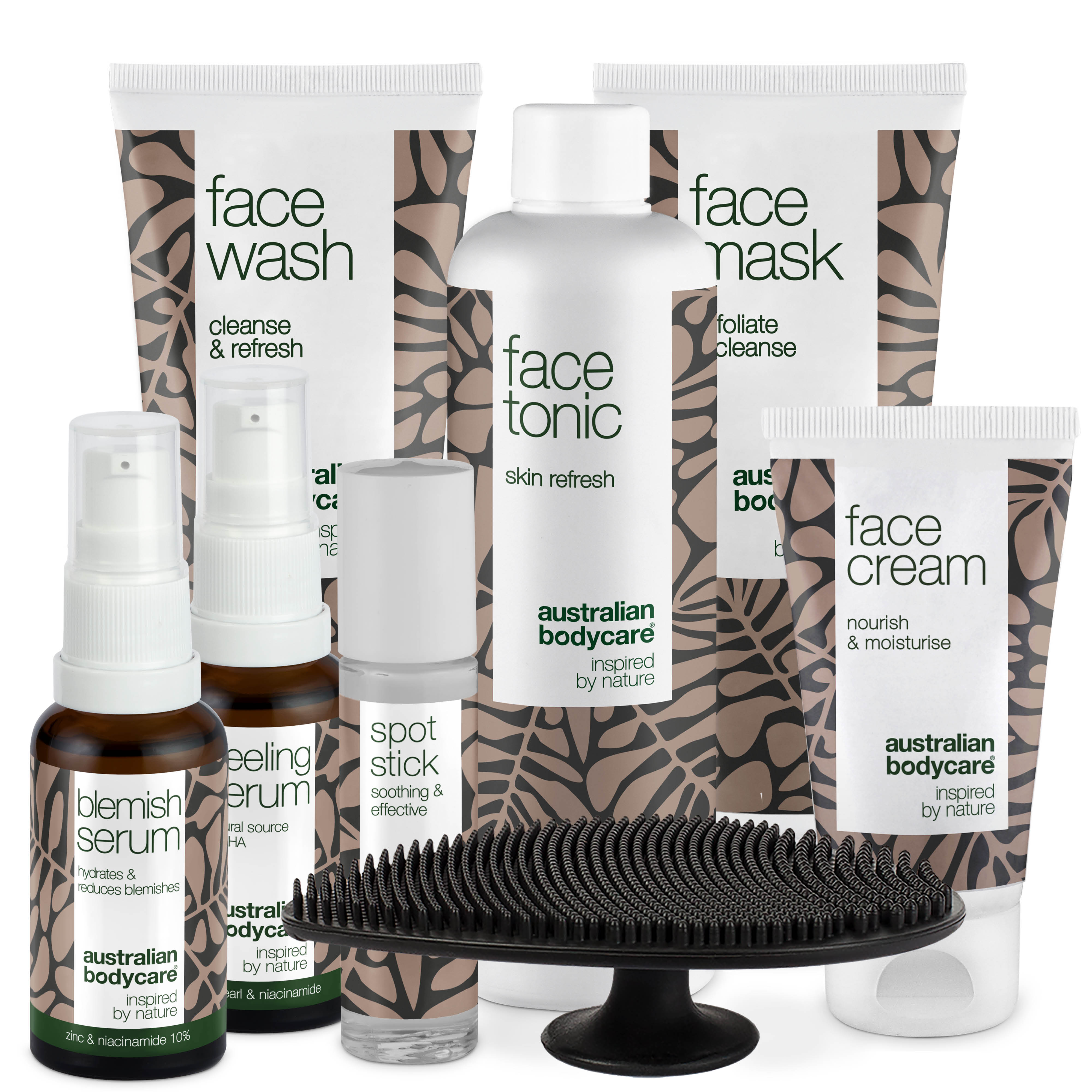 Complete skin care set against spots and congested skin — 8 products for oily skin, blackheads, closed comedones and pimples