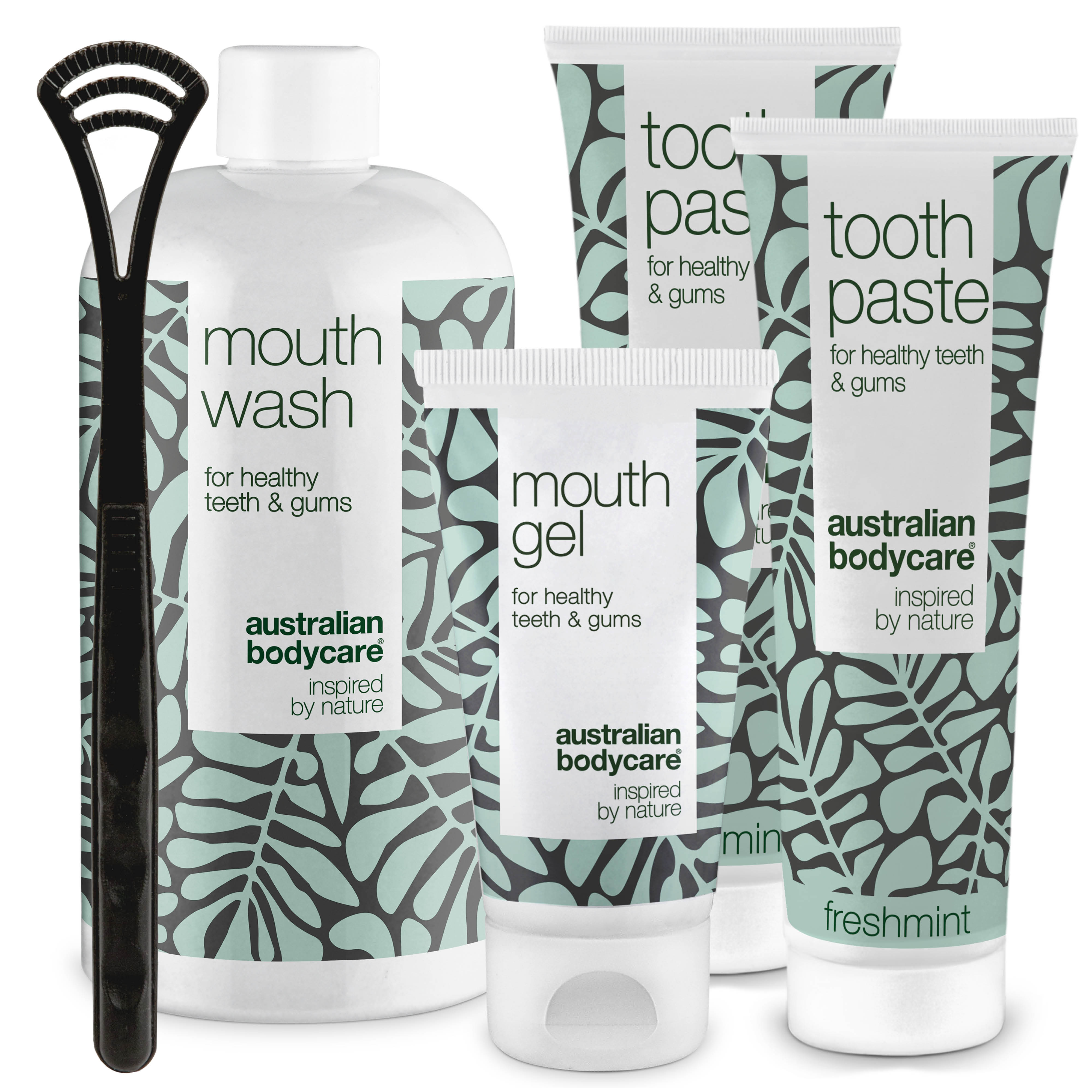 Start kit 5 mouth products — Starter kit for good oral hygiene and care of periodontal disease and fungus