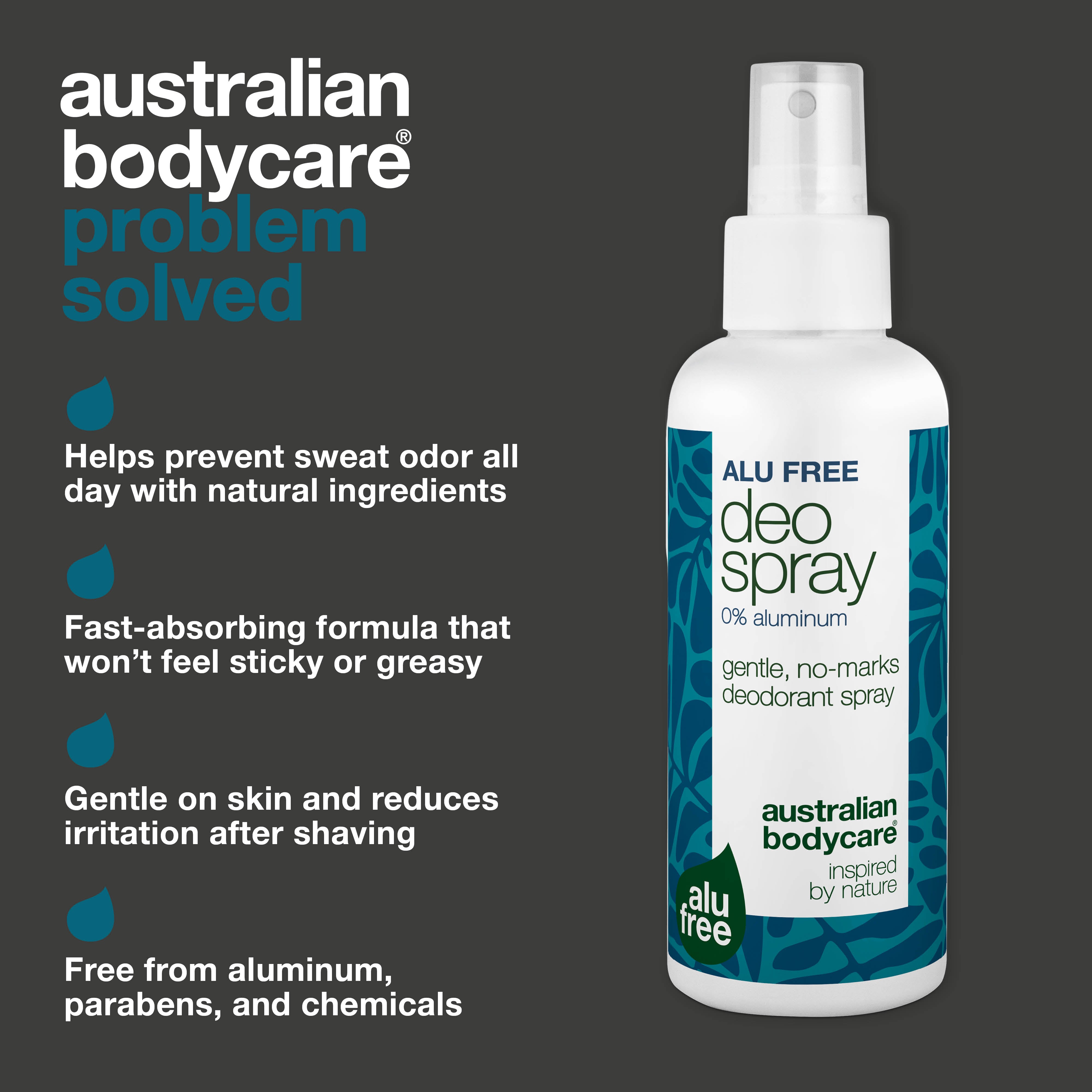 Aluminum-Free Deodorant Spray – Natural Freshness — Effective aluminum-free deodorant with natural ingredients. Fights odor, dries quickly, and keeps you fresh all day. Gentle on skin.