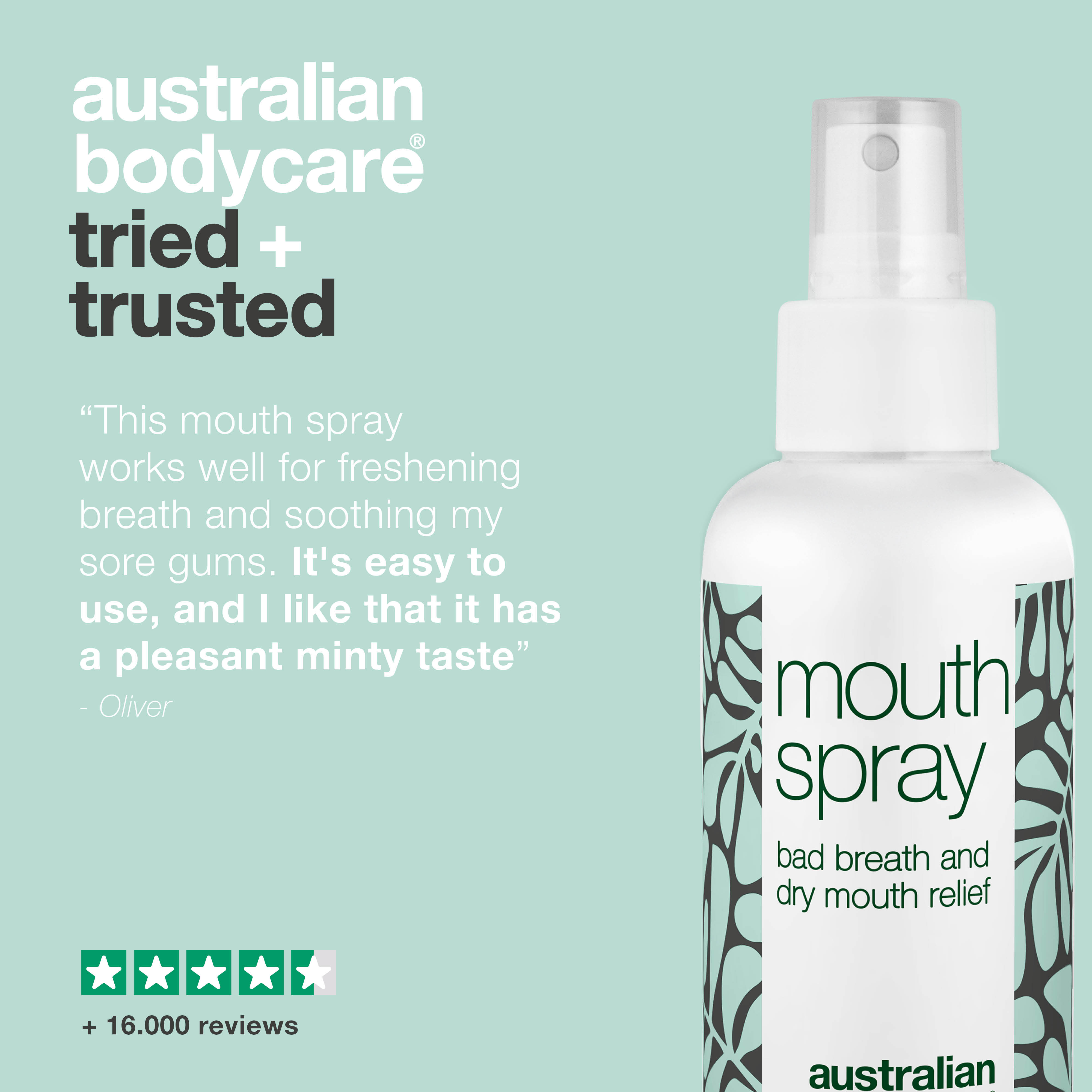 Refreshing Mouth Spray for Bad Breath and Dry Mouth — Soothing and refreshing mouth spray for tongue and gums with natural ingredients. Keeps your mouth fresh and hydrated, tackling bad breath and dry mouth effectively.