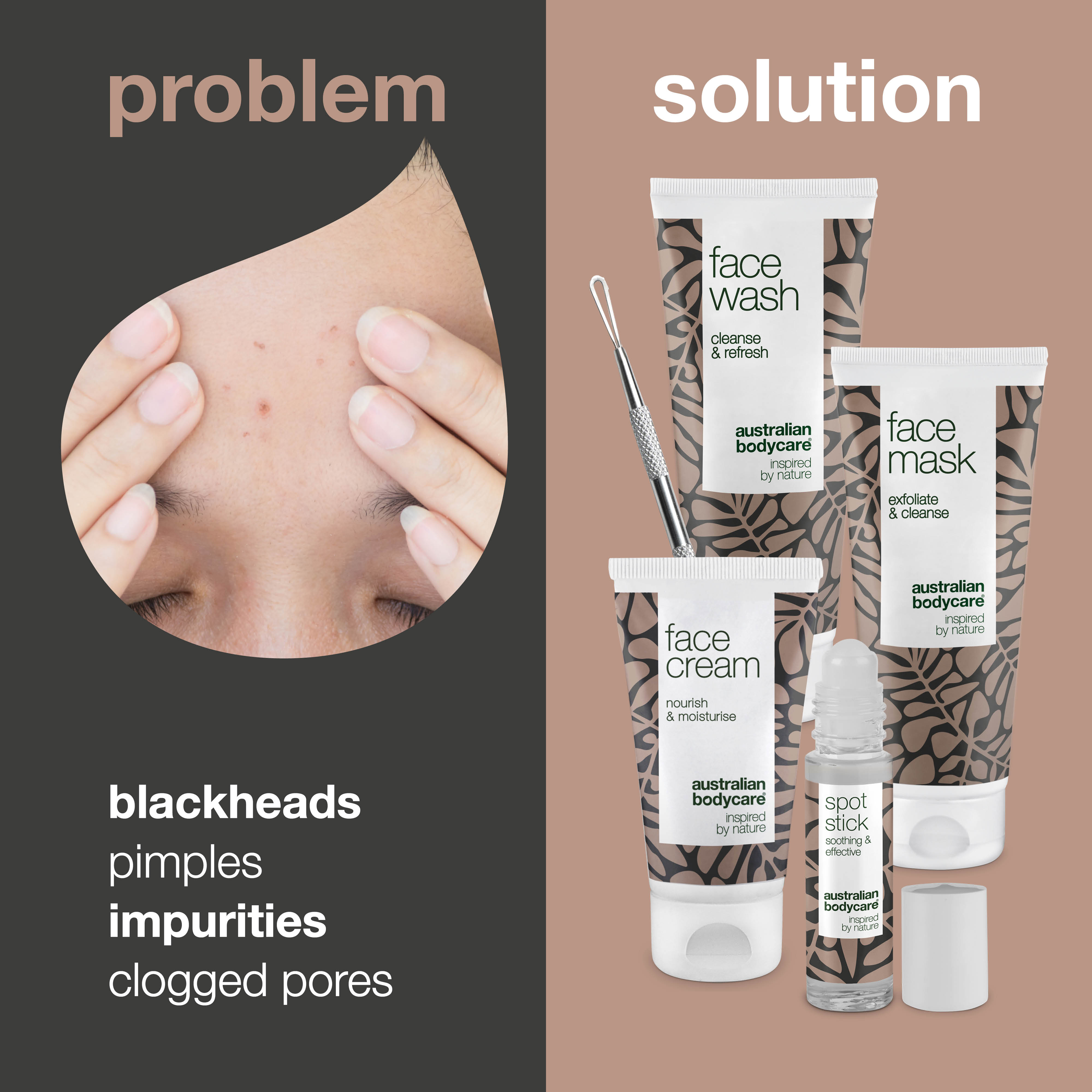 Kit for blackheads — 5x products for removing blackheads from the nose and face