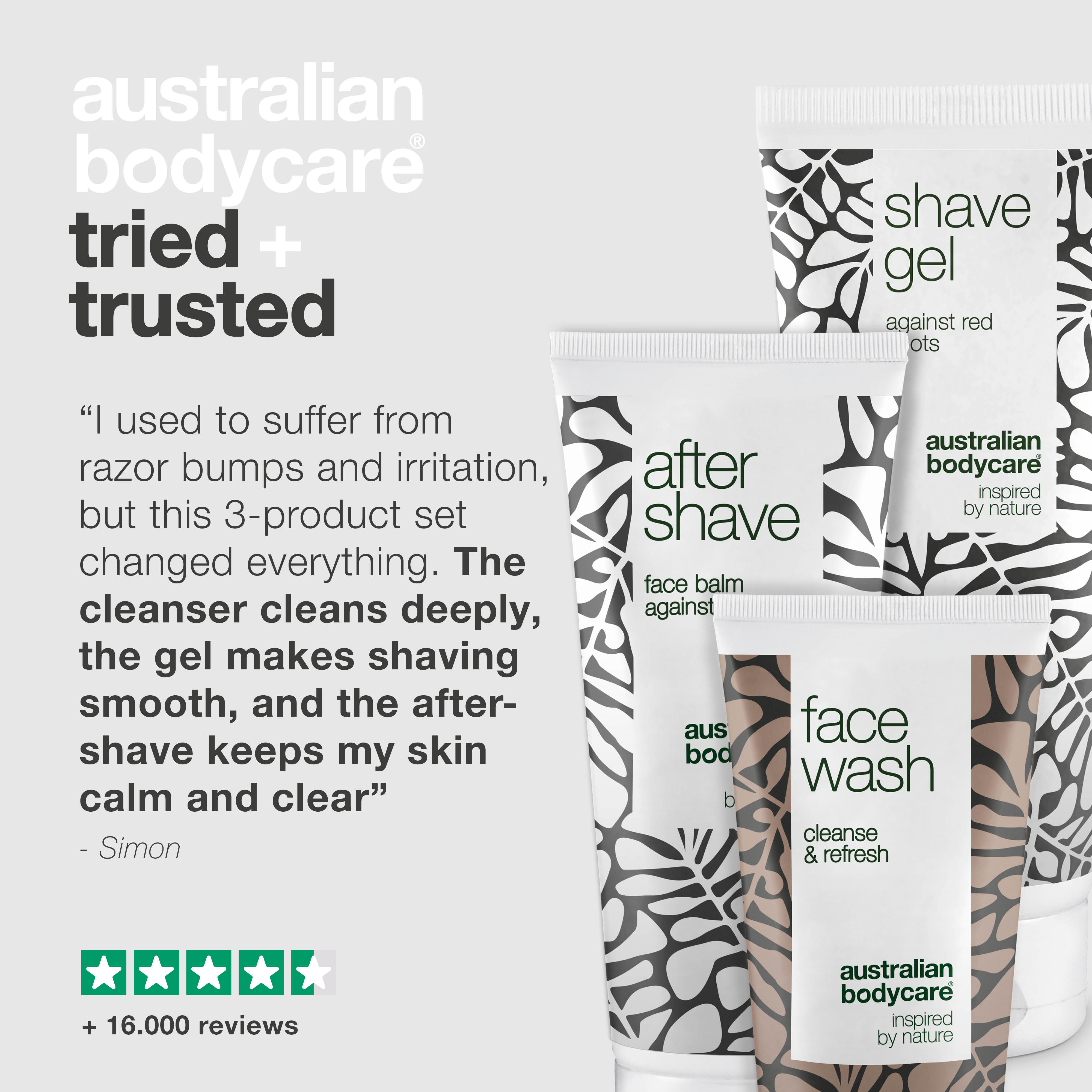 3x products for razor bumps and shaving rash — A clean shave free from razor bumps, razor burn and ingrown hairs