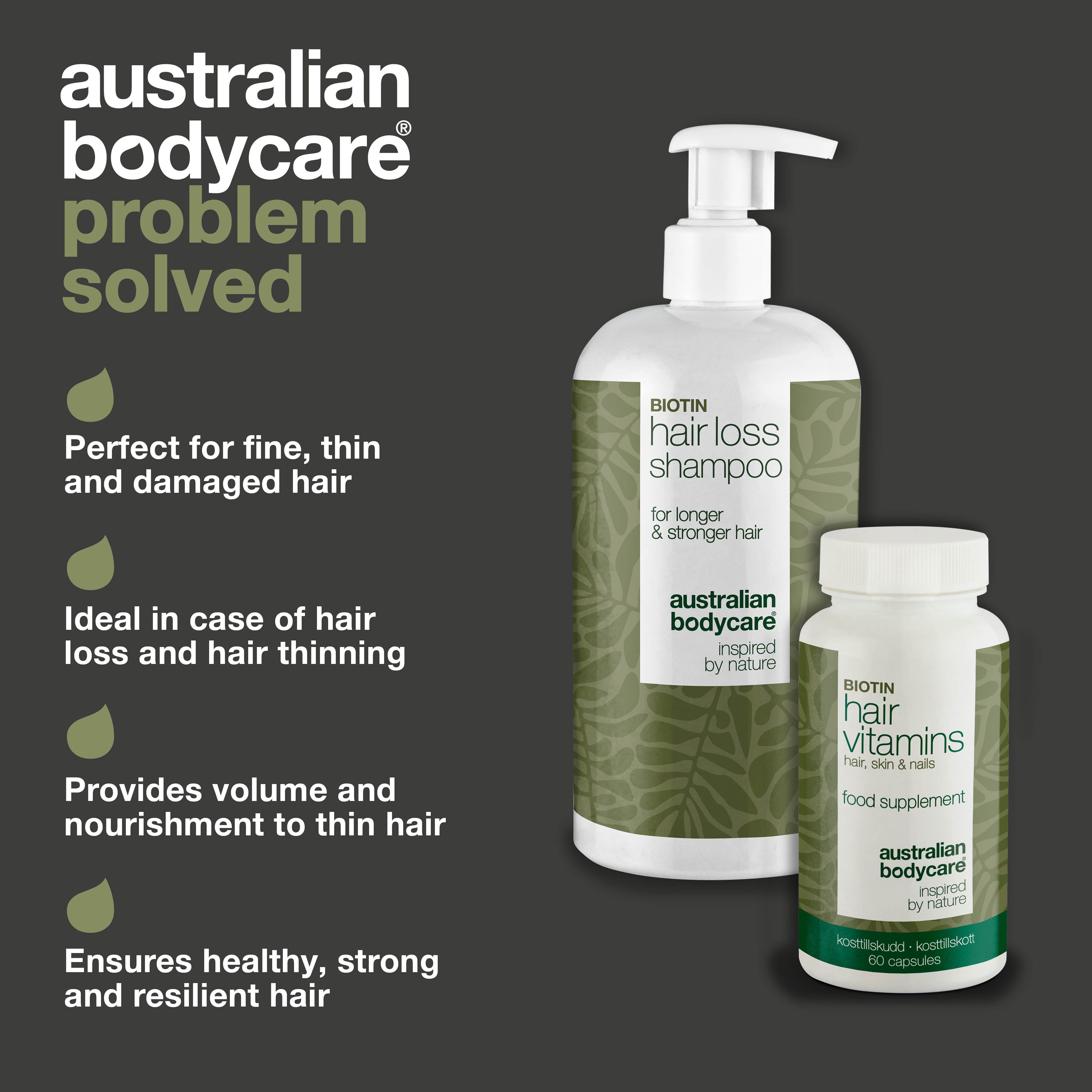 Hair loss shampoo and vitamins for hair growth — Products to strengthen thin and damaged hair