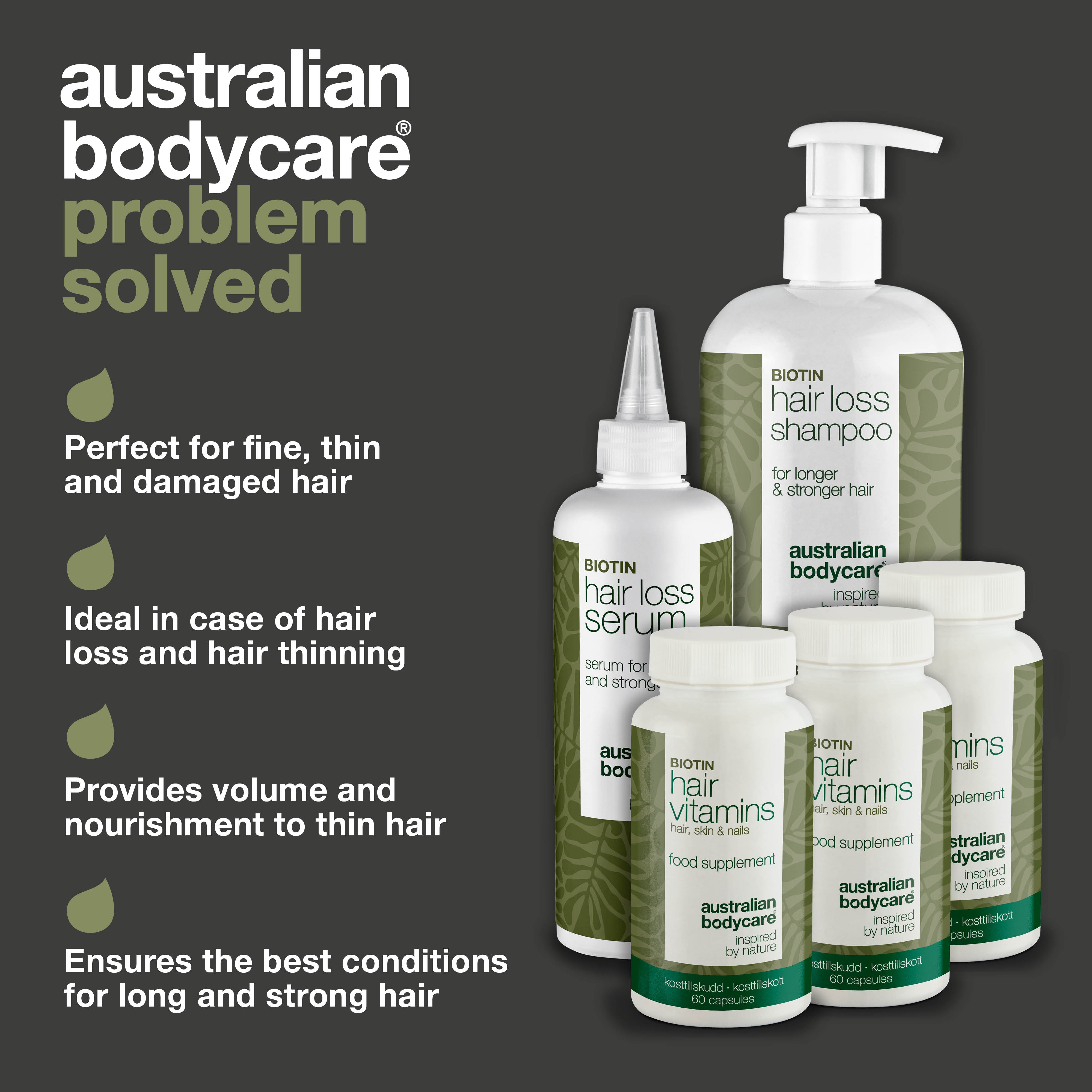 XL Hair Loss Pack — 5 Hair Loss Products with Biotin for Thinning Hair