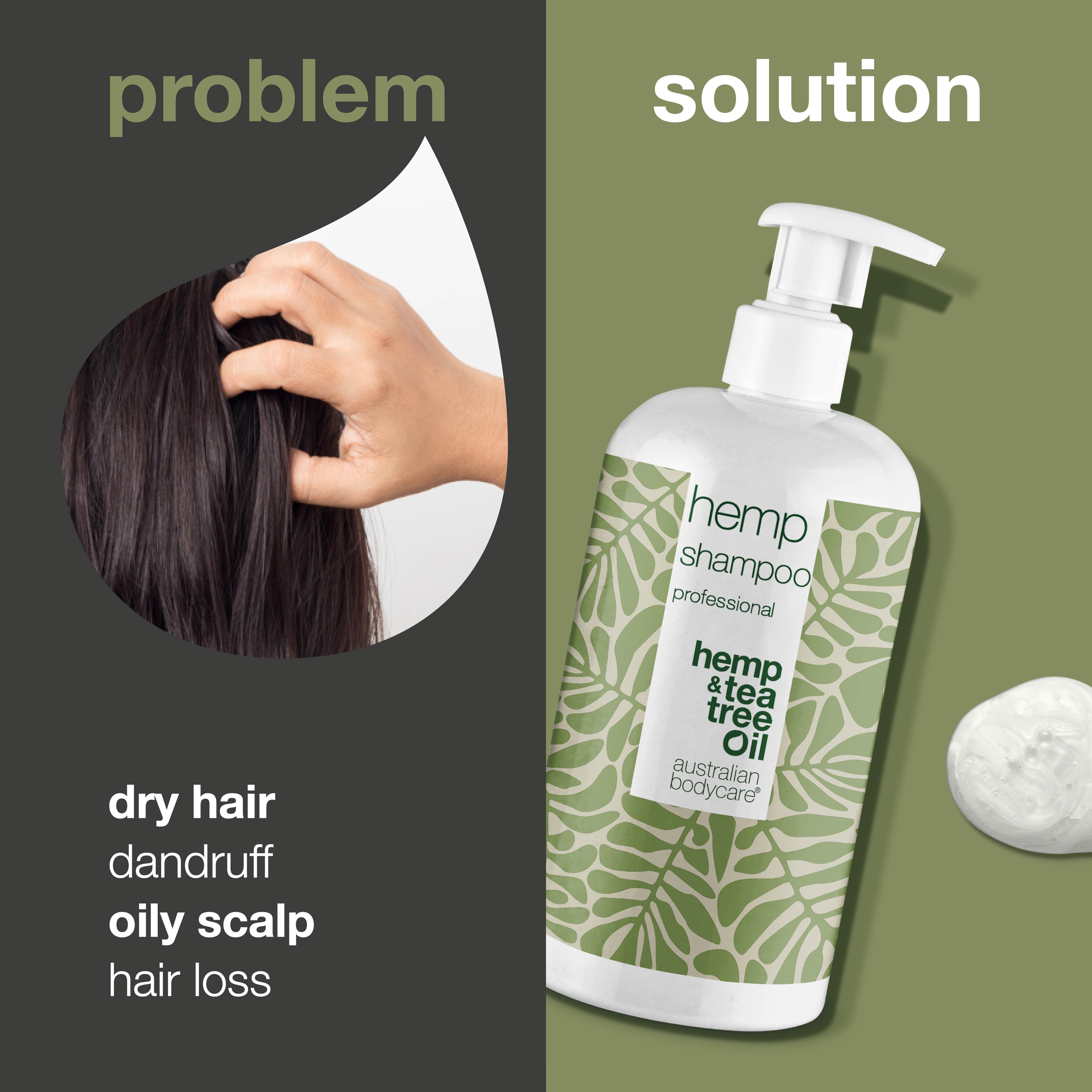 Hemp Shampoo for Dry Hair and a Balanced Scalp —  Hemp Shampoo delivers deep moisture and nourishment while helping to maintain a balanced, healthy scalp.