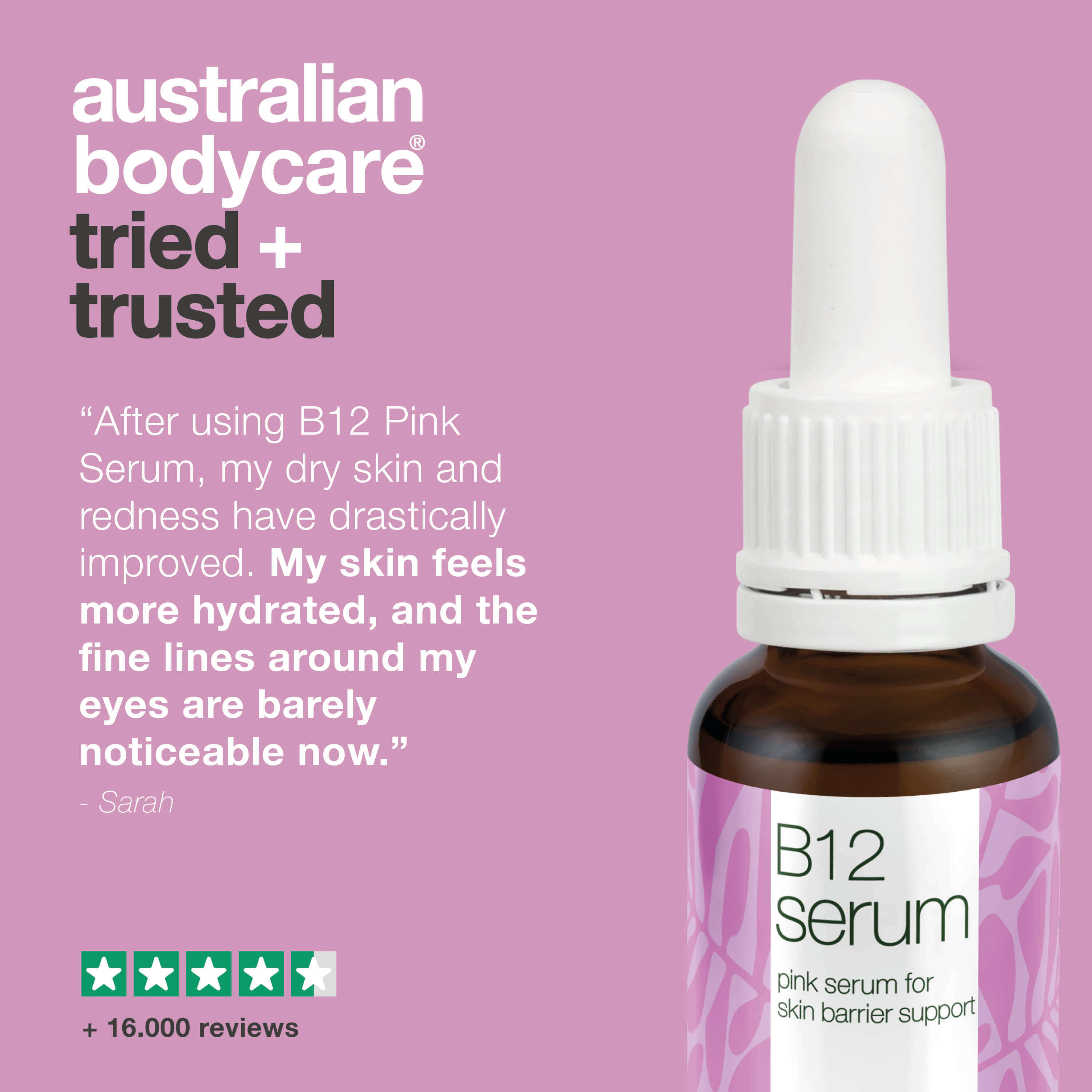 B12 Pink Serum – Reduce Redness and Strengthen Skin Barrier — B12 Pink Serum reduces redness and strengthens the skin barrier. Perfect for dry and sensitive skin. Experience radiant & healthy skin.