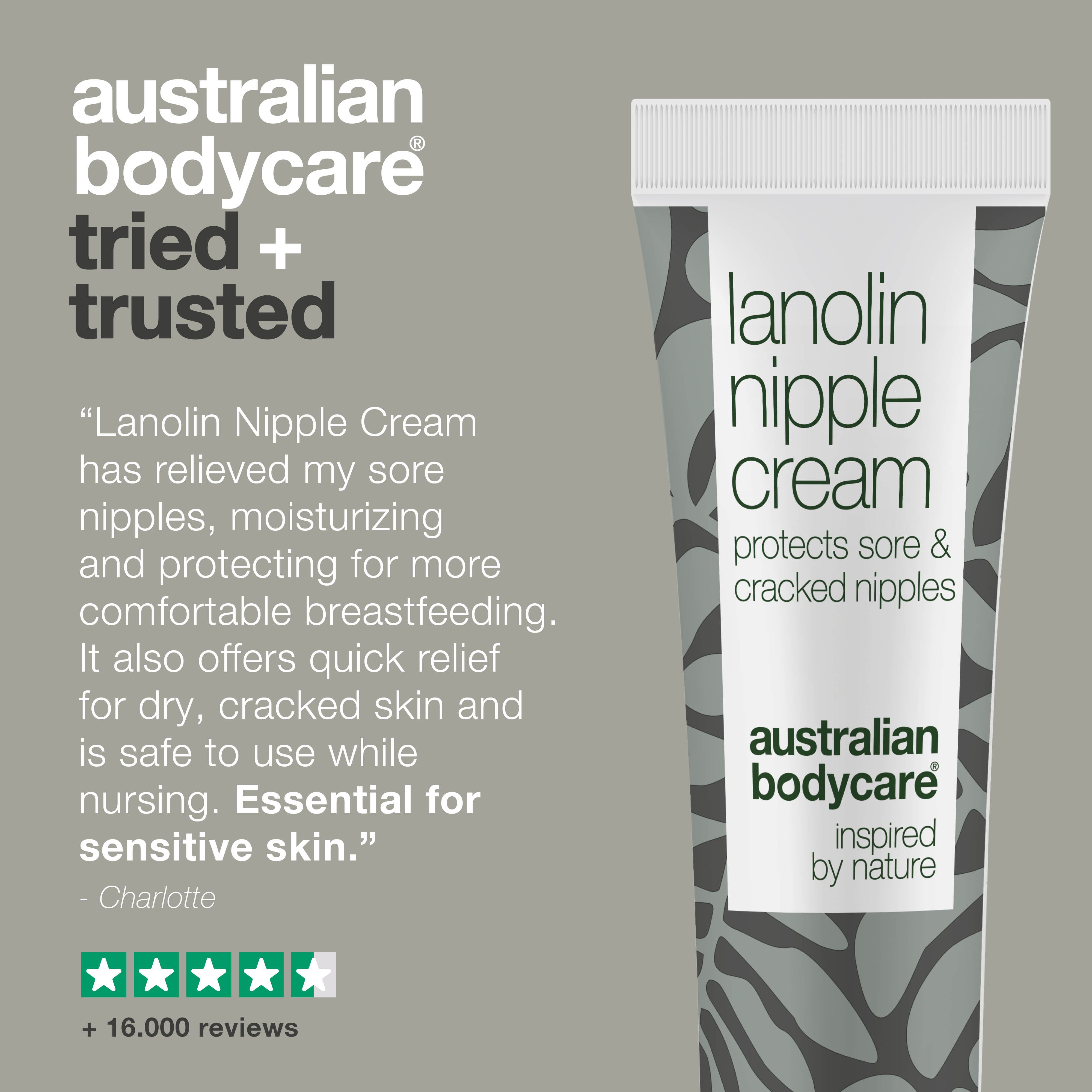 Lanolin Nipple Cream for Dry and Sensitive Skin — Protect and care for sensitive nipples with lanolin cream. Softens and hydrates.