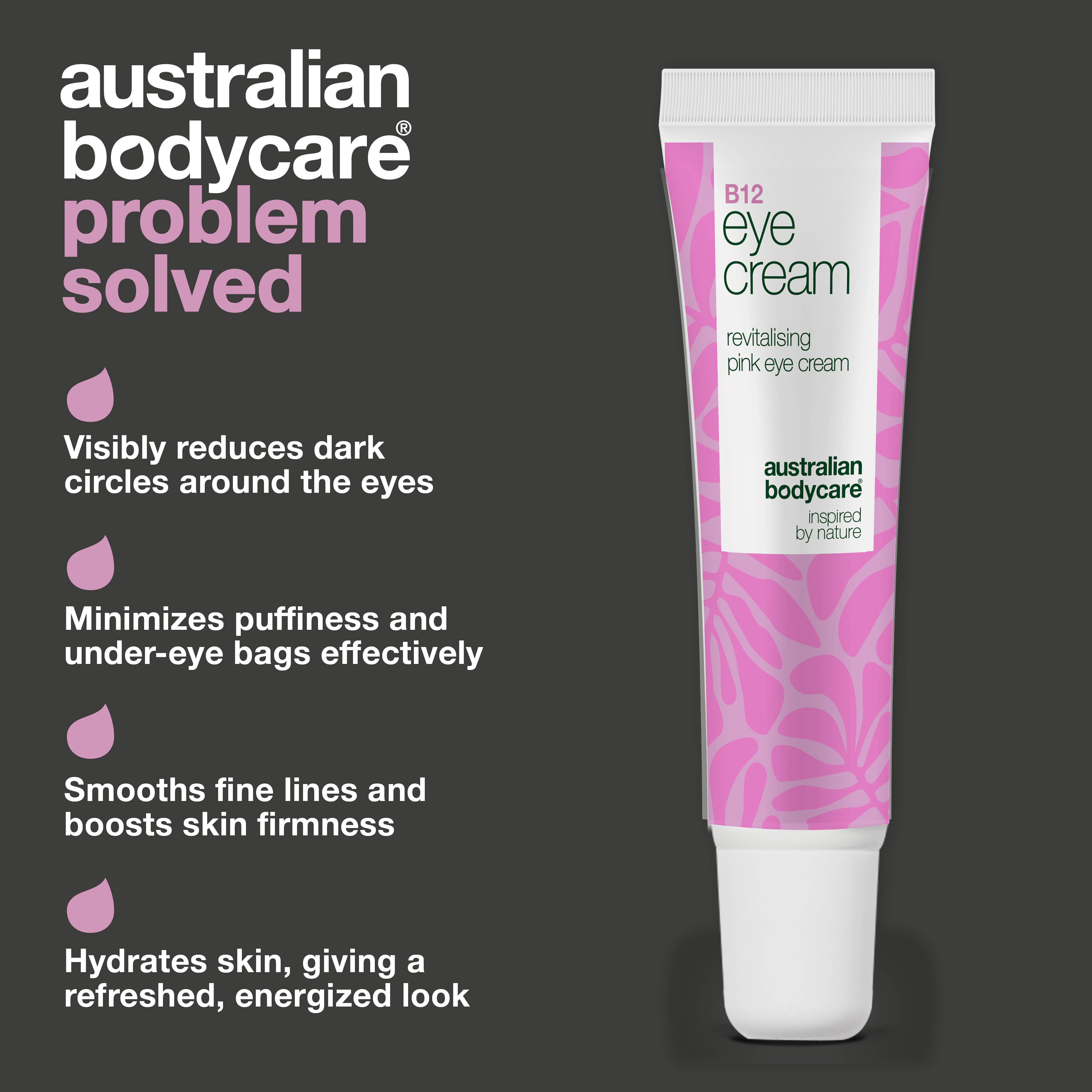 B12 Eye Cream for puffiness, dark circles, and fine lines — B12 eye cream that effectively reduces puffiness, dark circles, and fine lines. Hydrating and firming formula.