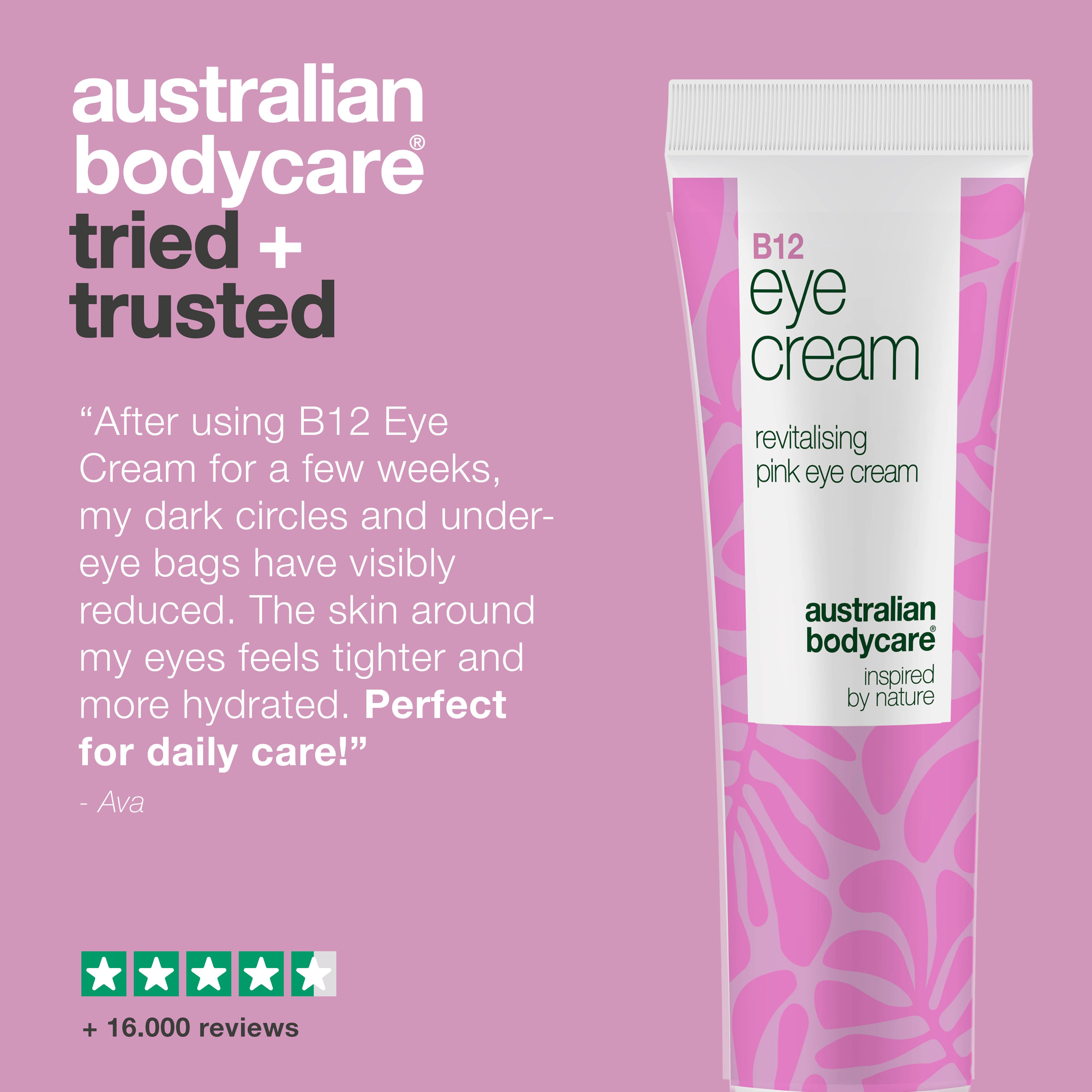 B12 Eye Cream for puffiness, dark circles, and fine lines — B12 eye cream that effectively reduces puffiness, dark circles, and fine lines. Hydrating and firming formula.