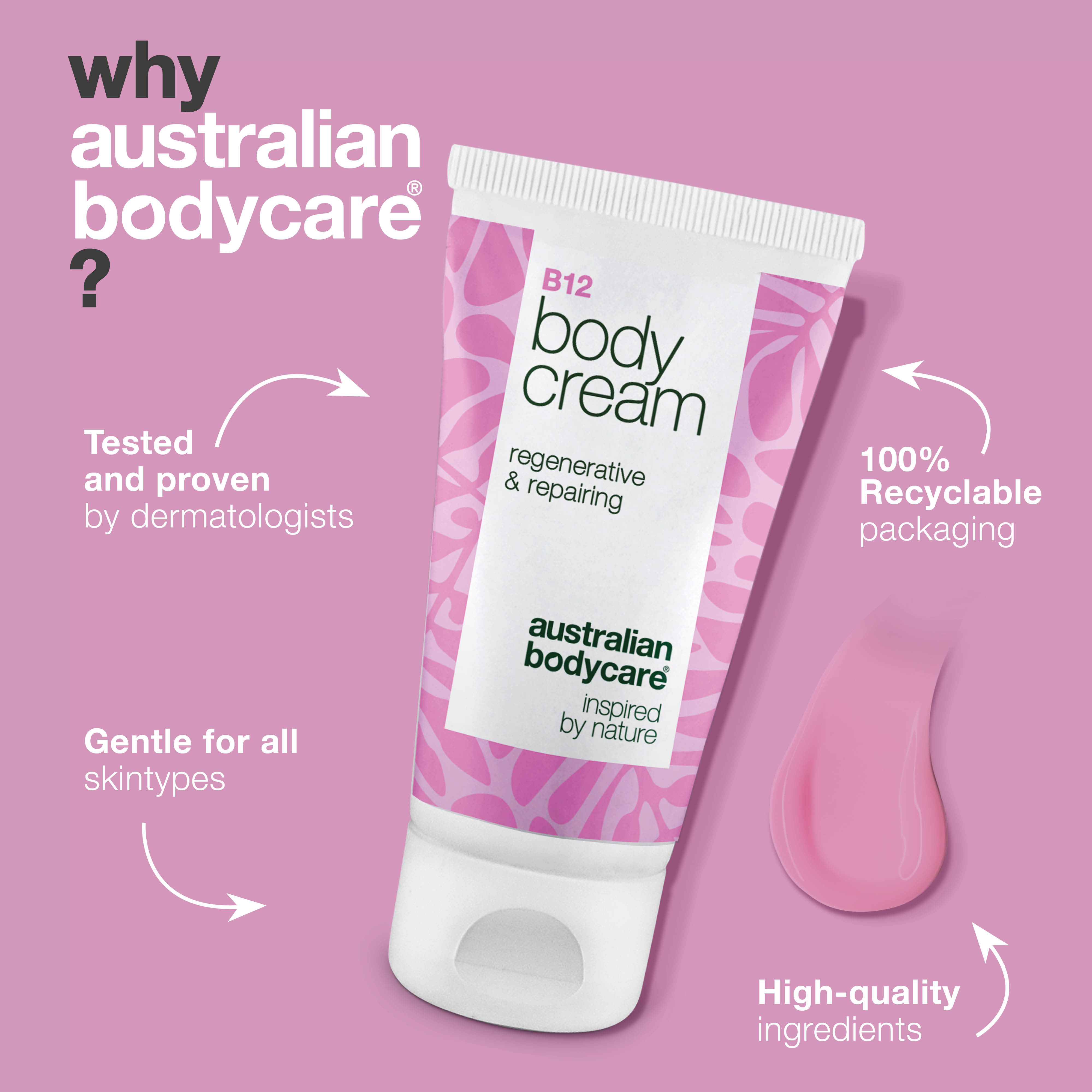 B12 Body Cream – Hydrating Body Cream for Dry and Sensitive Skin