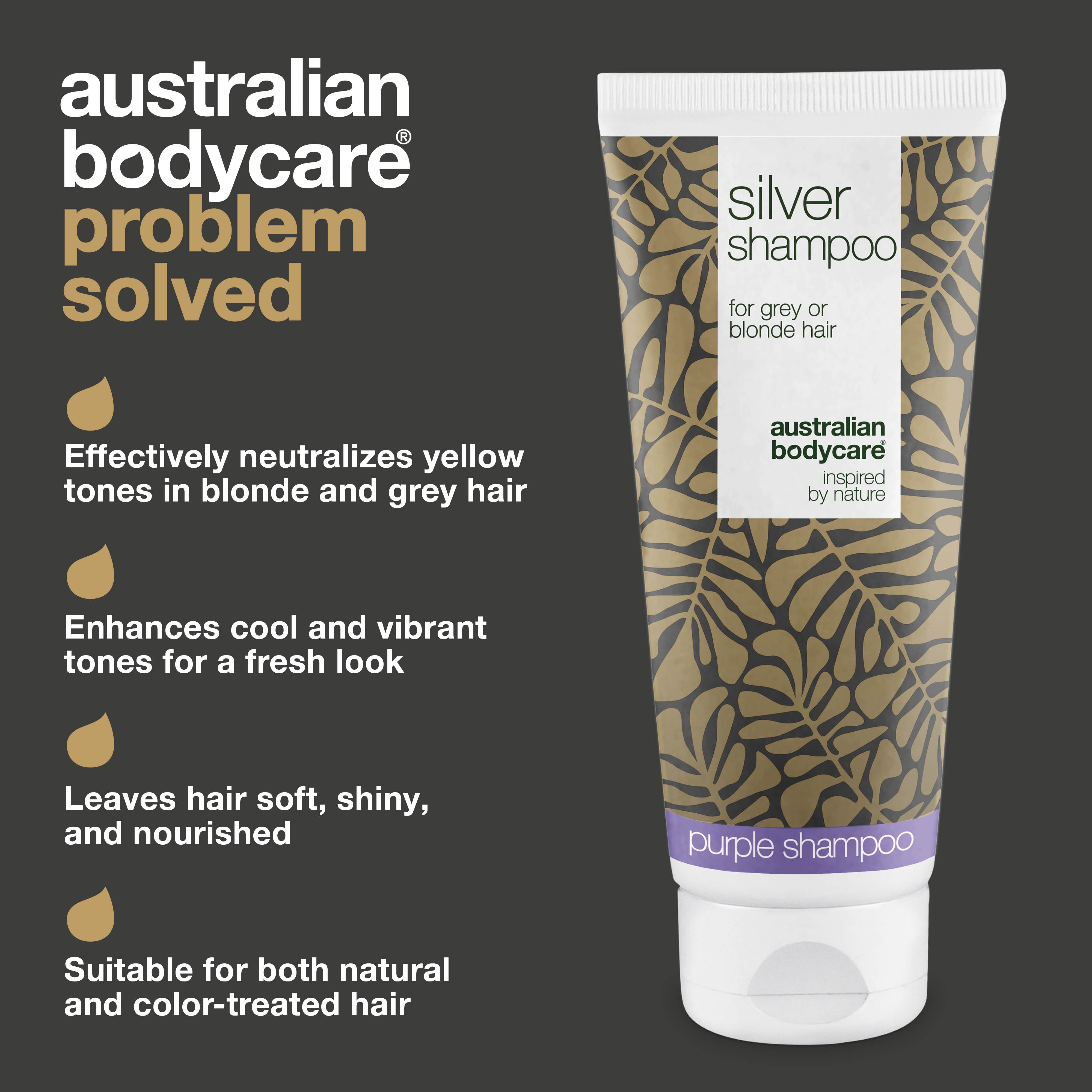 Silver Shampoo – Enhance Cool Shades in Blonde and Grey Hair — Neutralize yellow tones and refresh your blonde or grey hair with Silver Shampoo. Achieve cool tones and soft, shiny hair today.