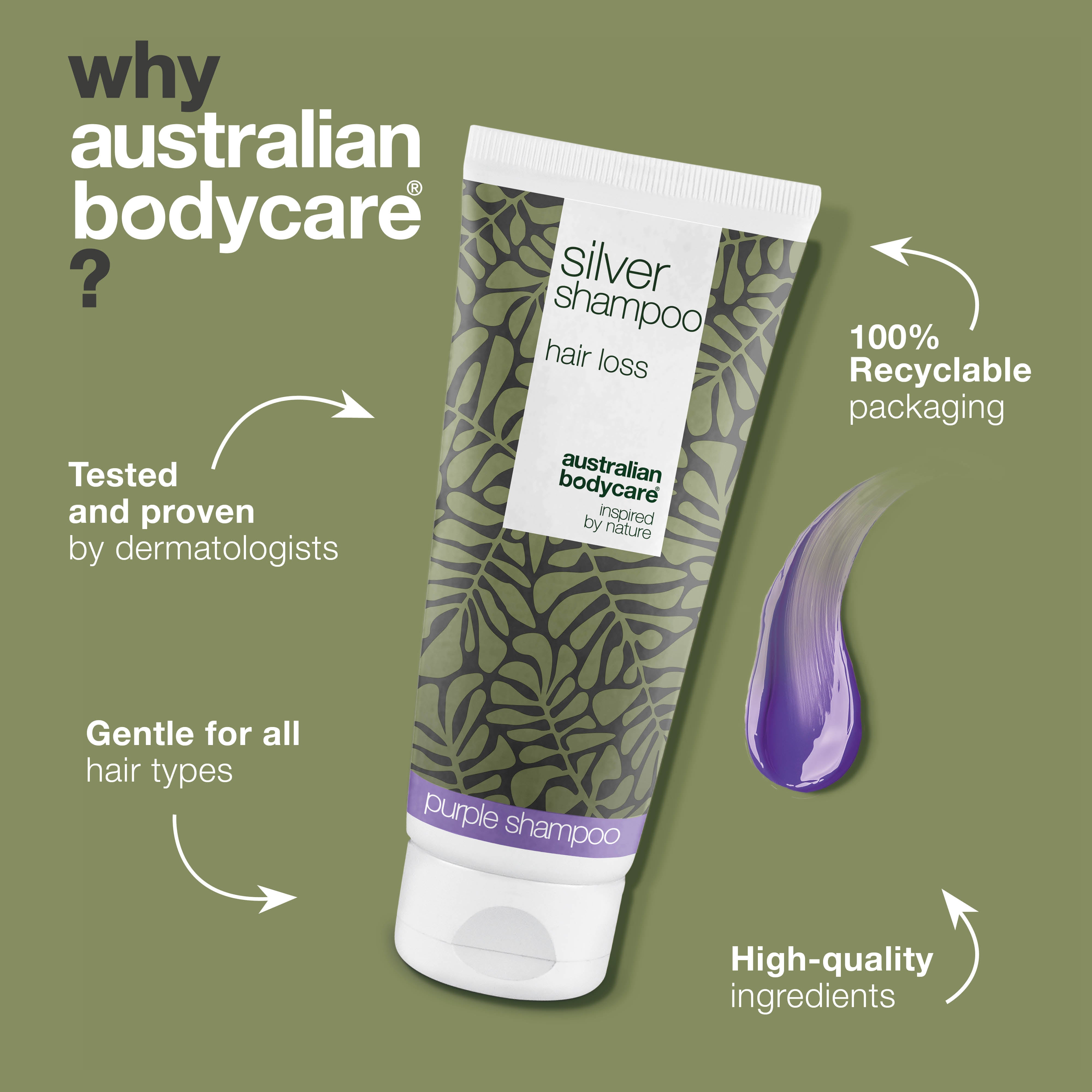 Achieve vibrant blonde or grey hair with Silver Shampoo. Removes yellow tones and nourishes the scalp while supporting healthier, stronger hair growth.