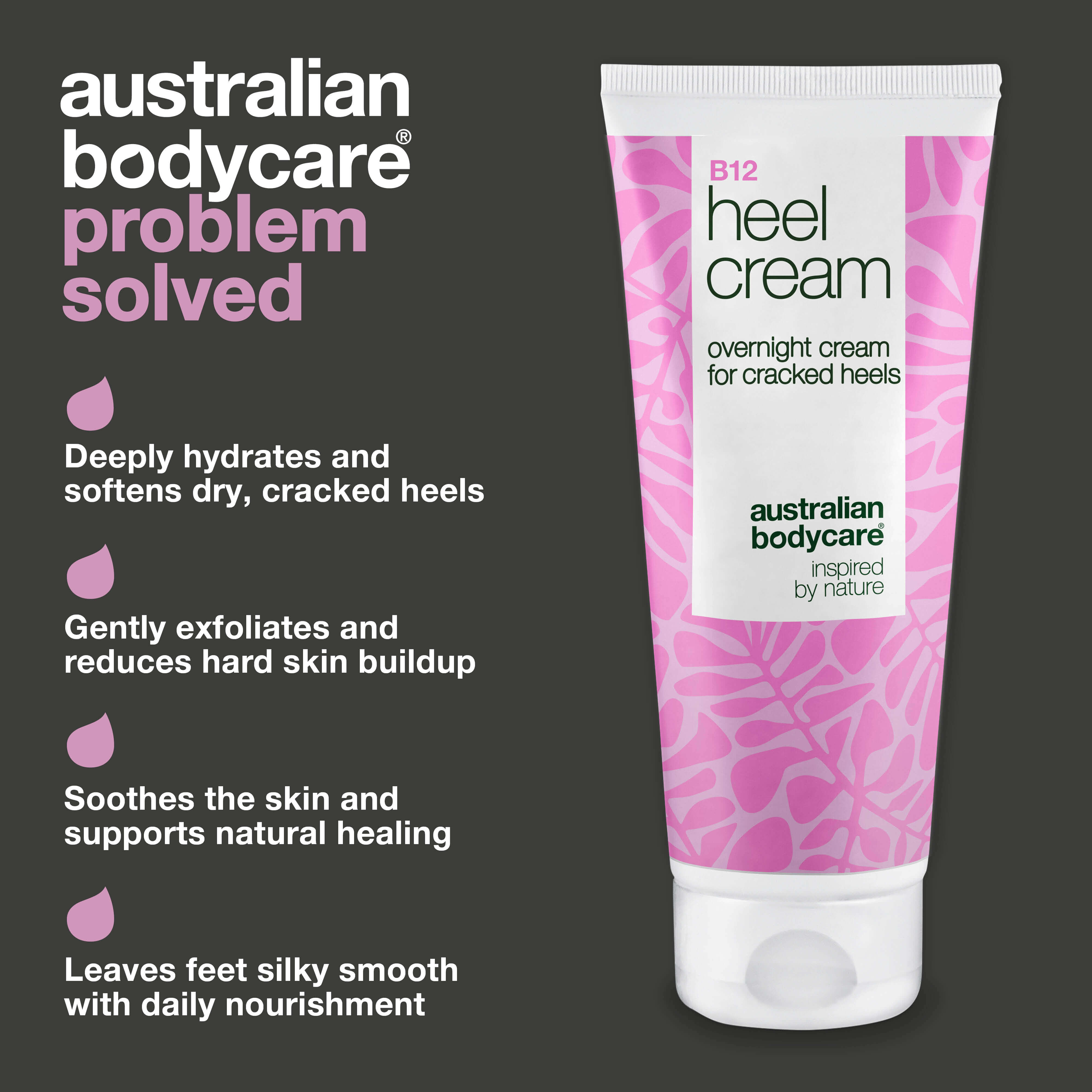 Intensive Heel Care with 25% Urea & Vitamin B12 — Get smooth, healthy feet with this heel cream. Hydrates and restores dry skin with 25% urea & Vitamin B12.