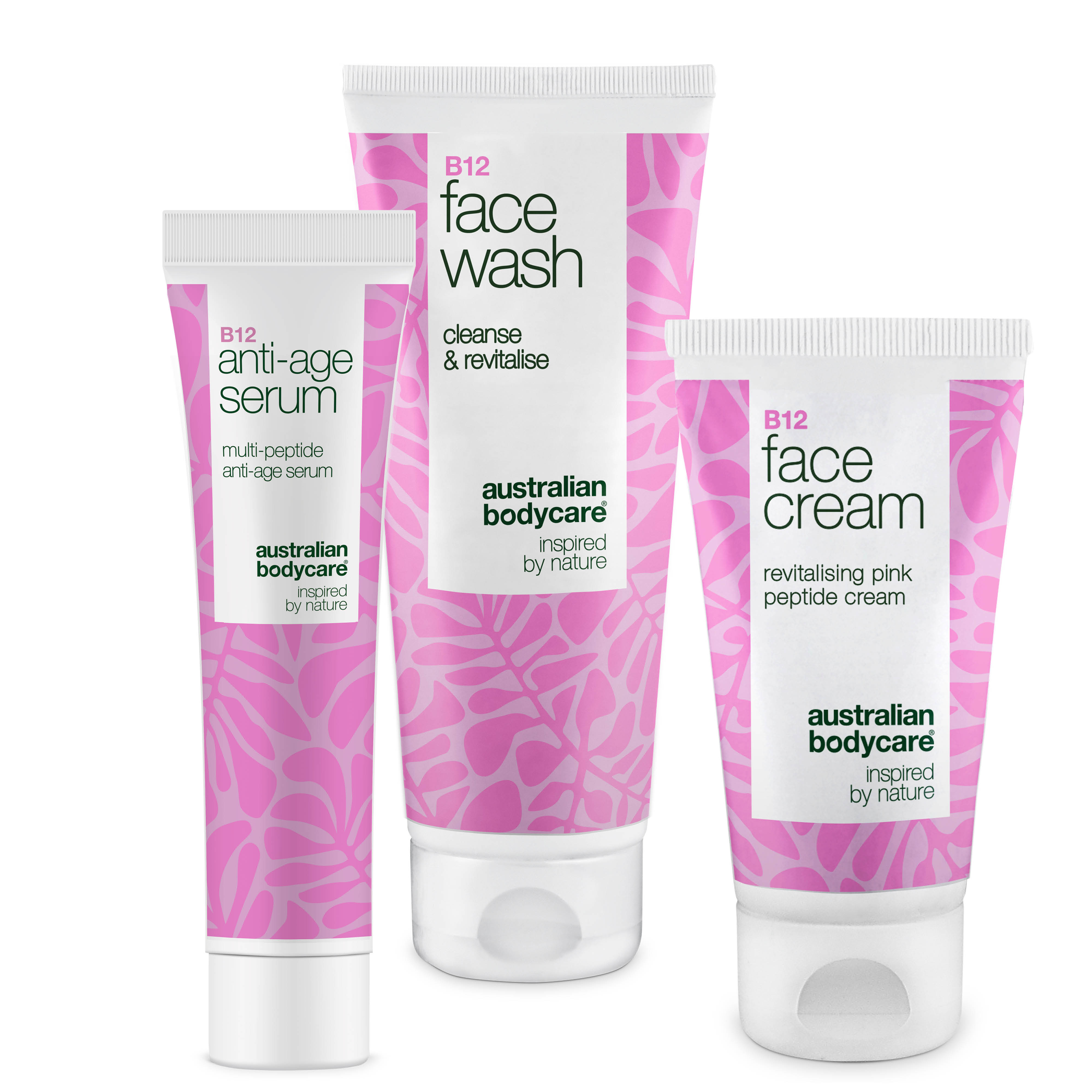 B12 Face Wash, Serum, and Cream for Radiant, Firm Mature Skin