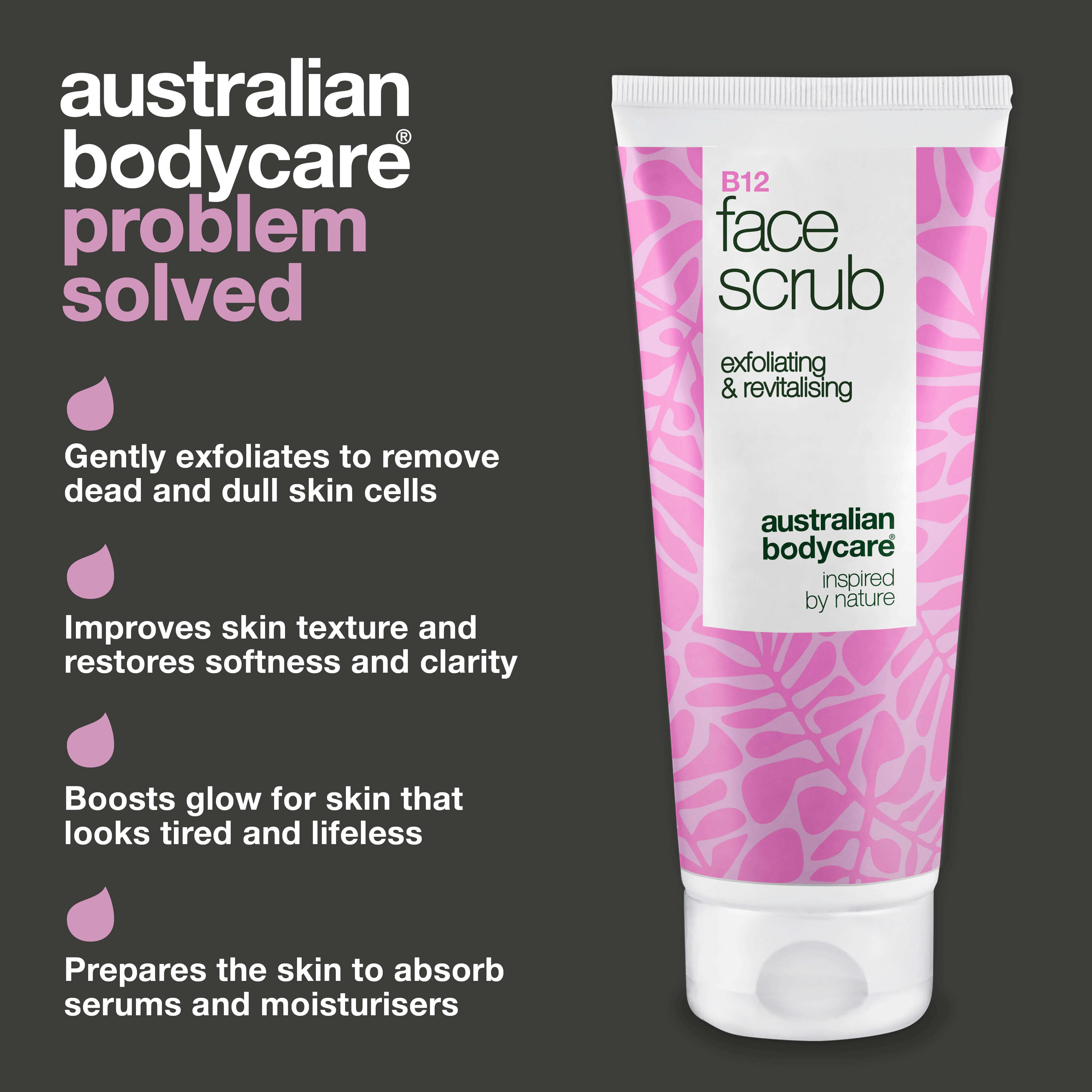 Face Scrub for cleansing and exfoliating dull skin – with B12 vitamin