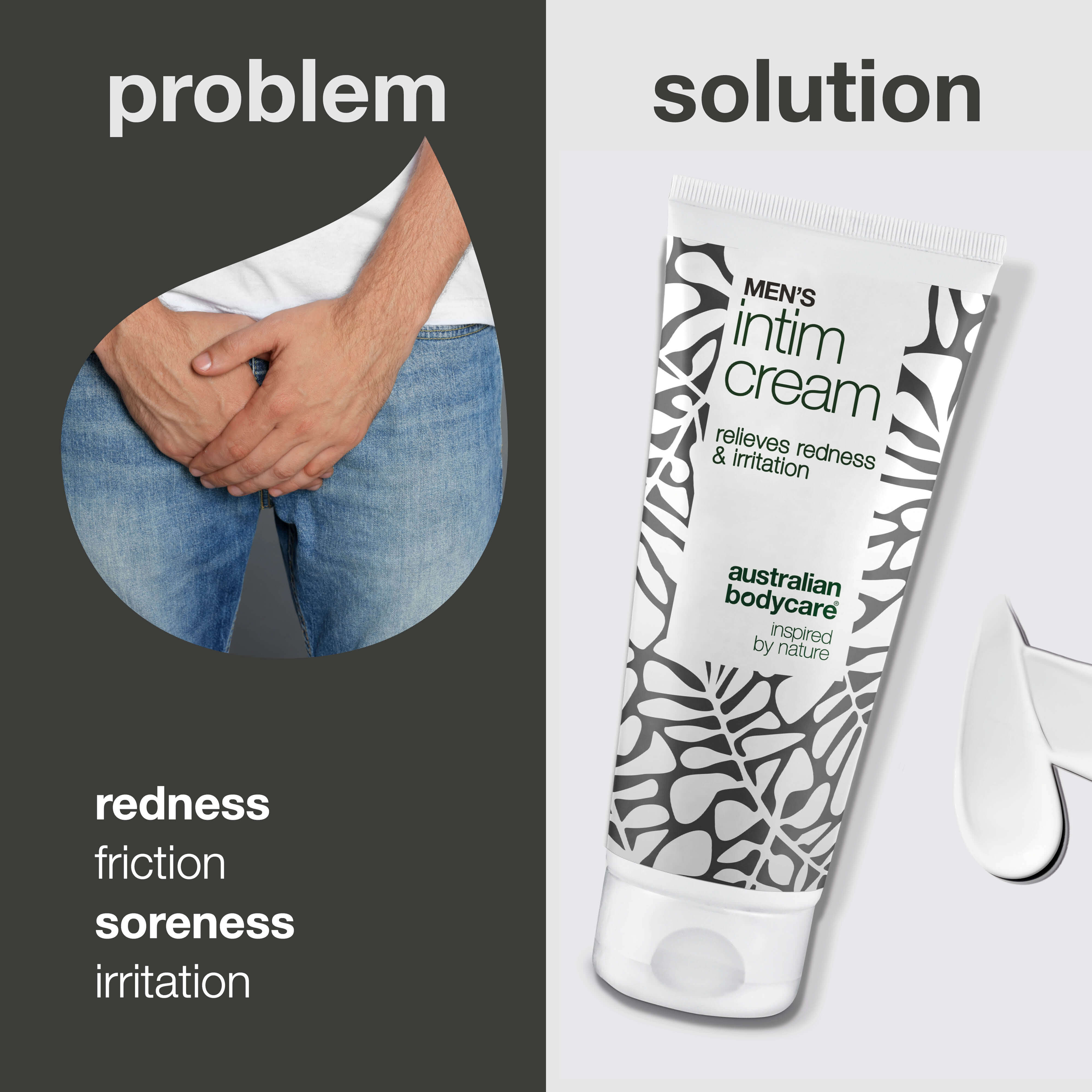 Men’s Intimate Cream – relieves itching and friction — Men’s Intimate Cream protects against redness and irritation. Contains shea butter, beeswax, and zinc for optimal skin protection and care.